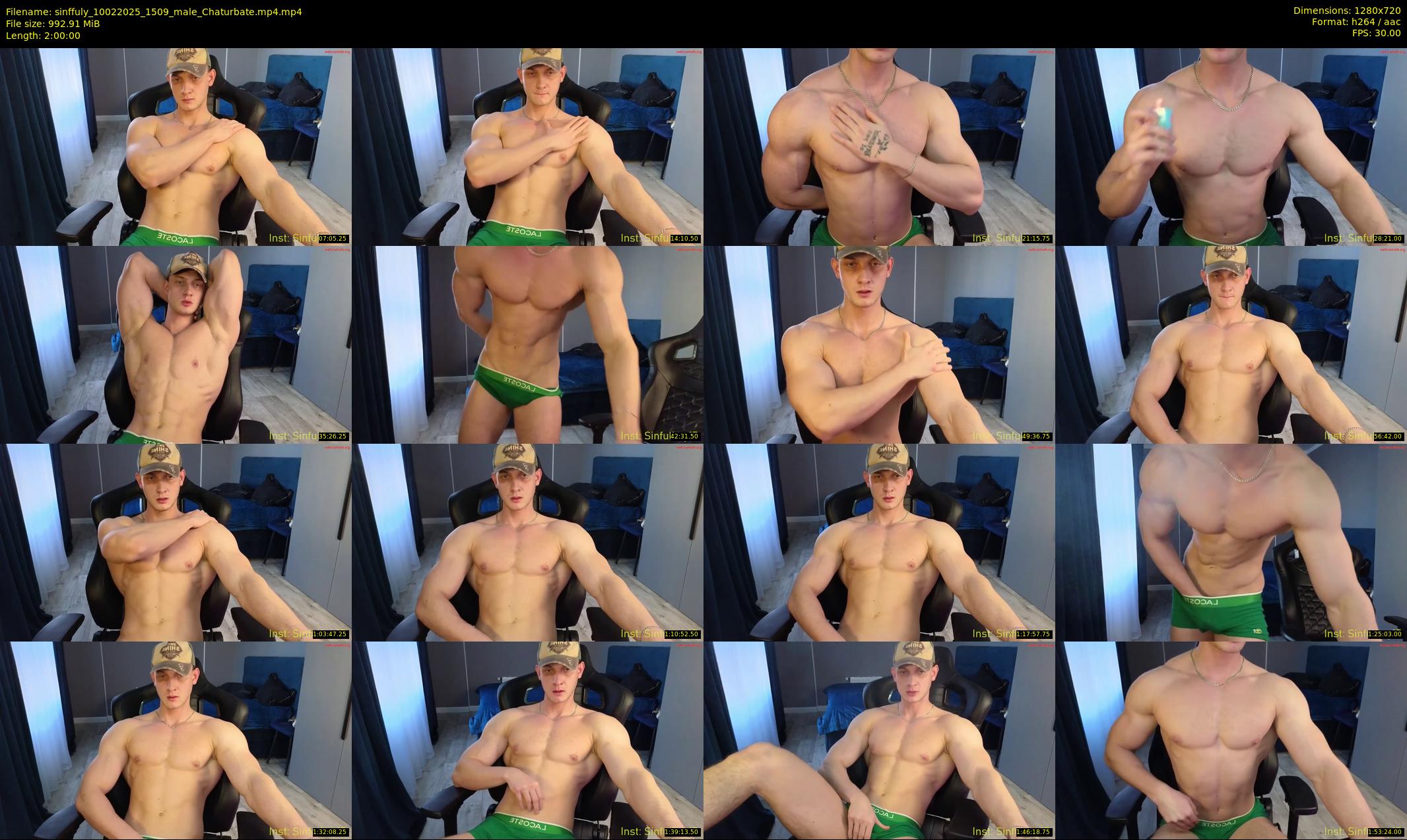 sinffuly — 120 minute Chaturbate male cam show recording, 720p, Feb 10, 2025