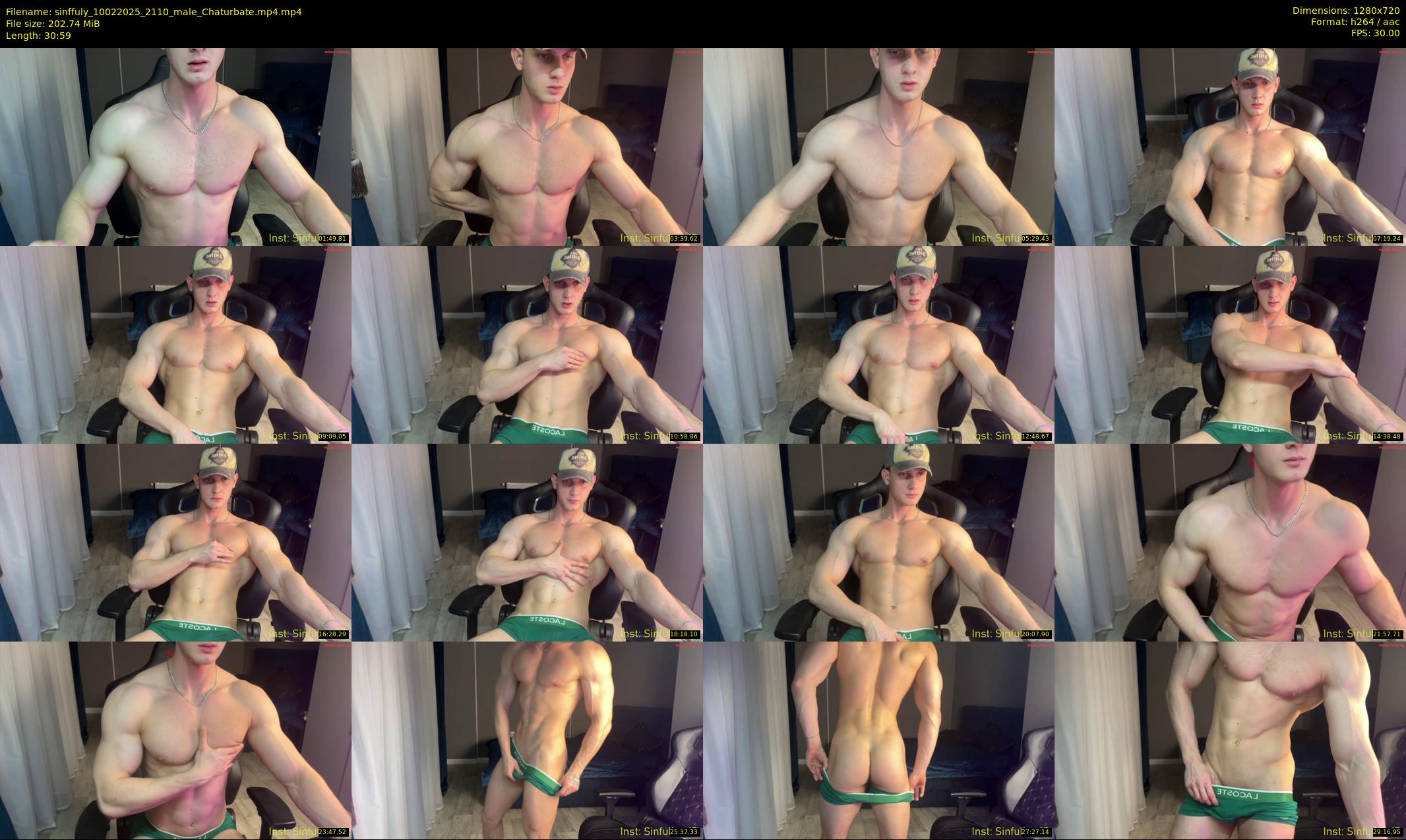 sinffuly — 31 minute Chaturbate male cam show recording, 720p, Feb 10, 2025