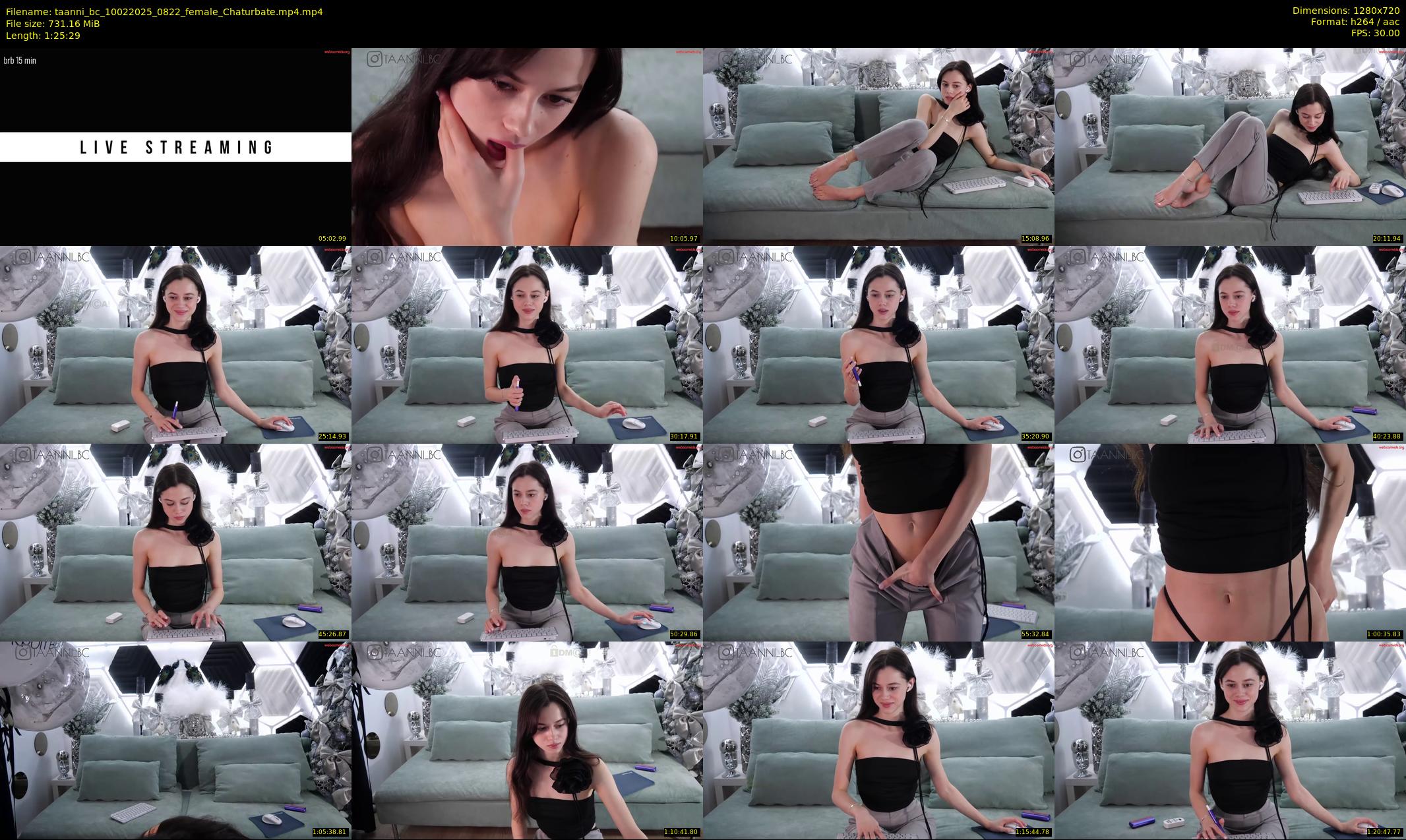 taanni_bc — 86 minute Chaturbate female cam show recording, 720p, Feb 10, 2025