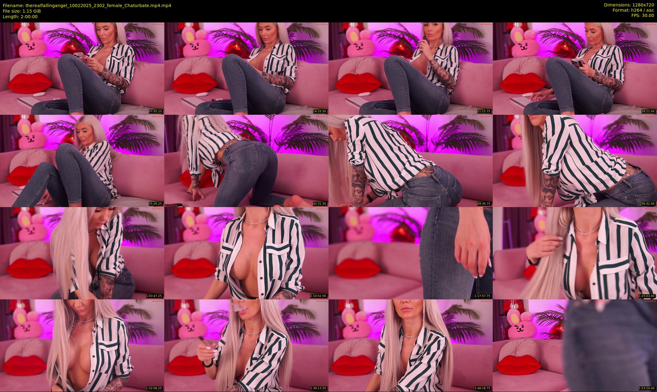 therealfallingangel — 120 minute Chaturbate female cam show recording, 720p, Feb 10, 2025