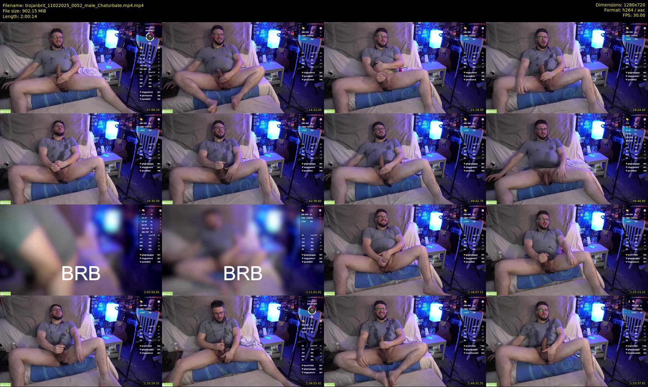 trojanbrit — 121 minute Chaturbate male cam show recording, 720p, Feb 11, 2025
