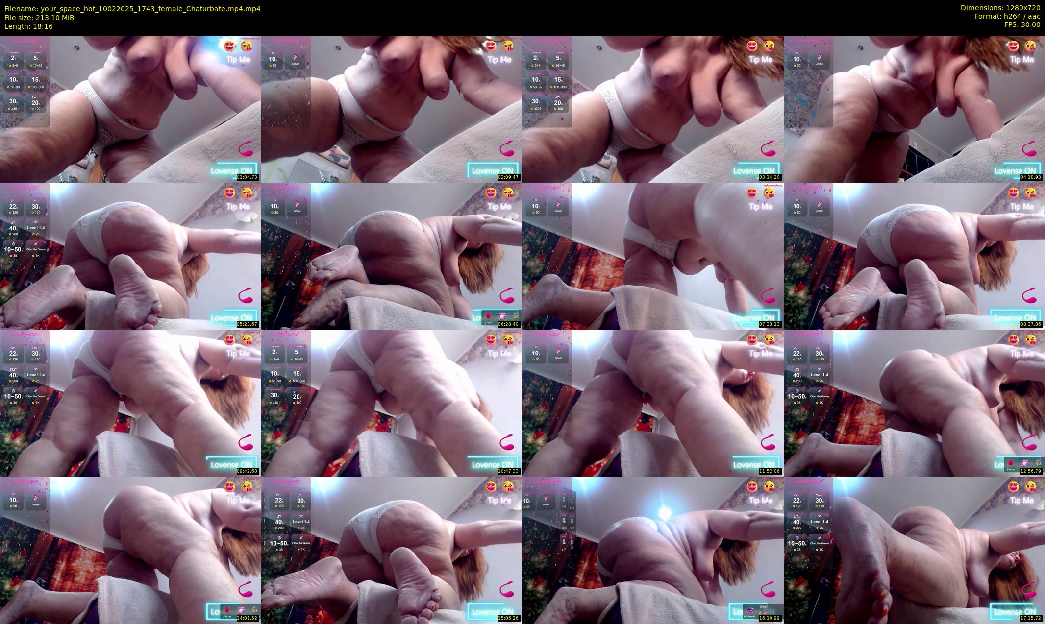 your_space_hot — 19 minute Chaturbate female cam show recording, 720p, Feb 10, 2025