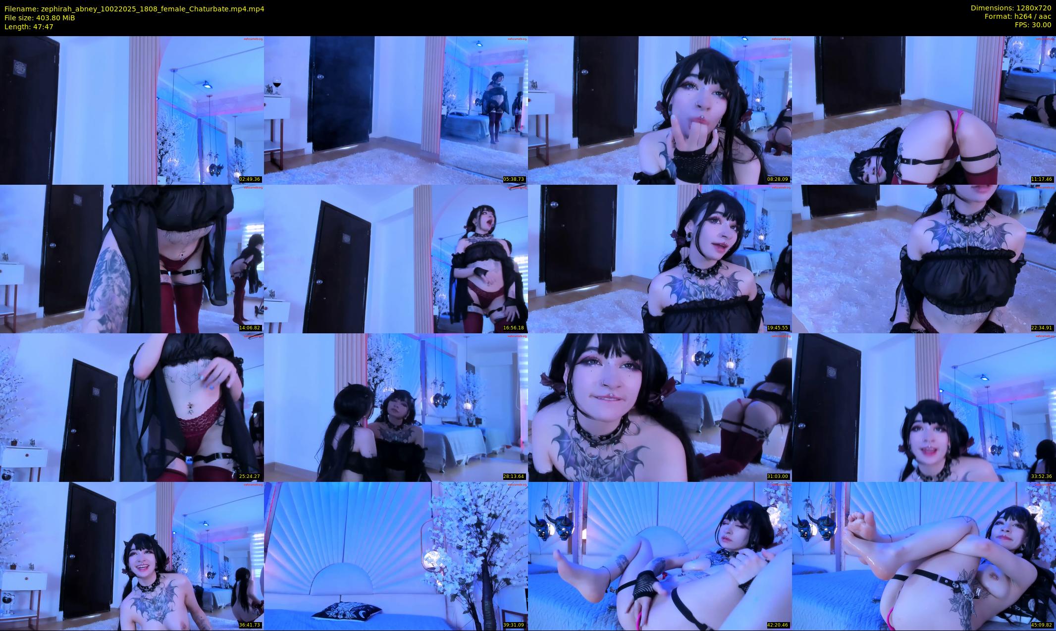 zephirah_abney — 48 minute Chaturbate female cam show recording, 720p, Feb 10, 2025
