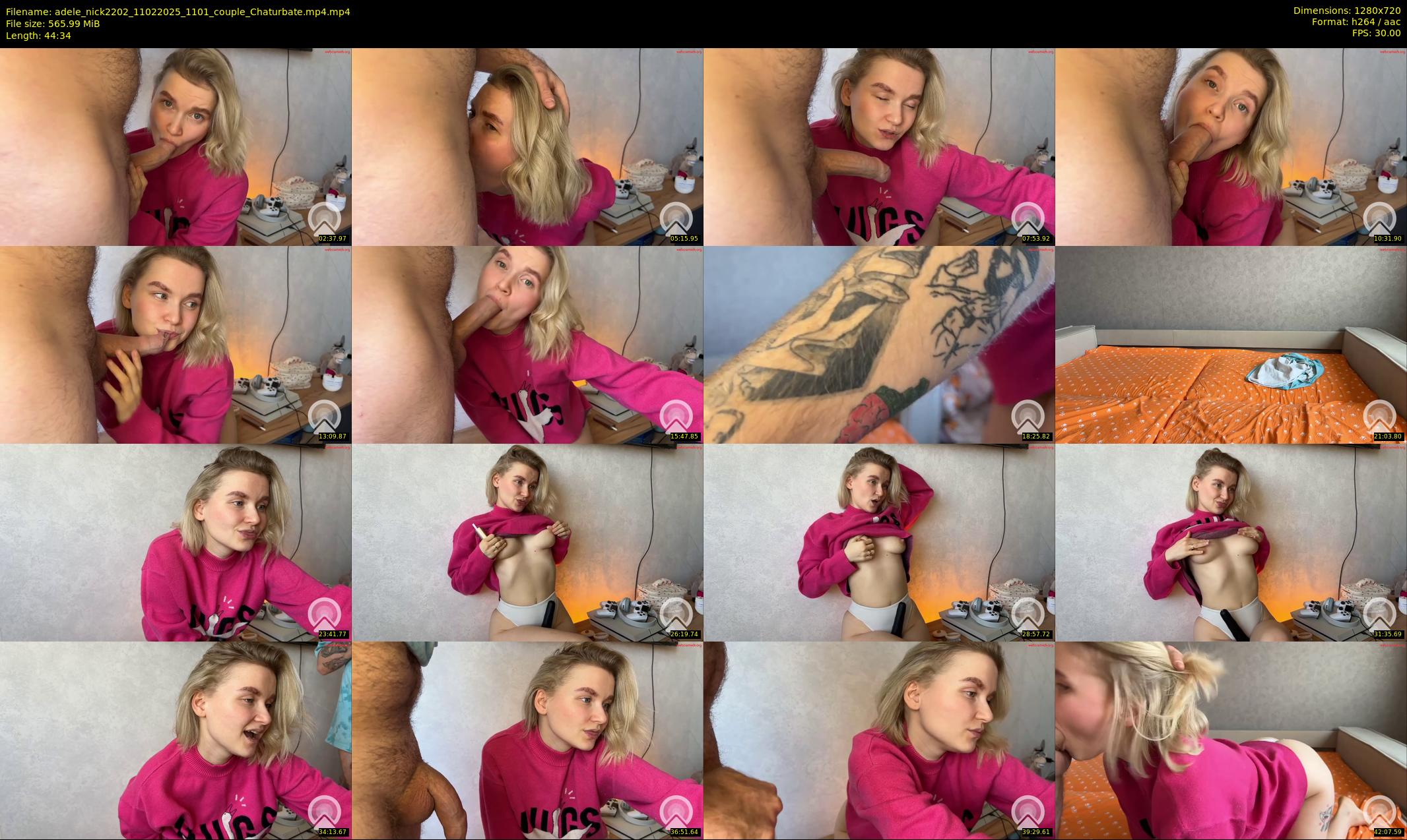 adele_nick2202 — 45 minute Chaturbate couple cam show recording, 720p, Feb 11, 2025