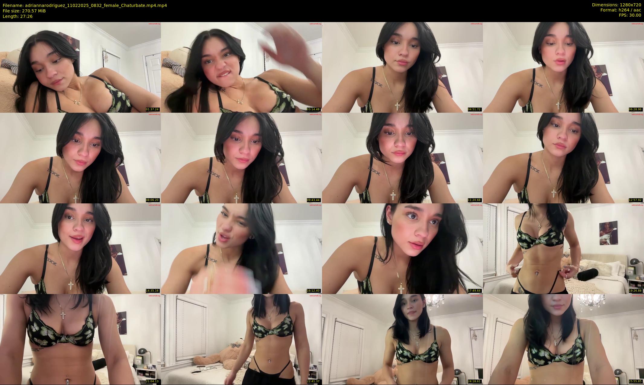adriannarodriguez — 28 minute Chaturbate female cam show recording, 720p, Feb 11, 2025