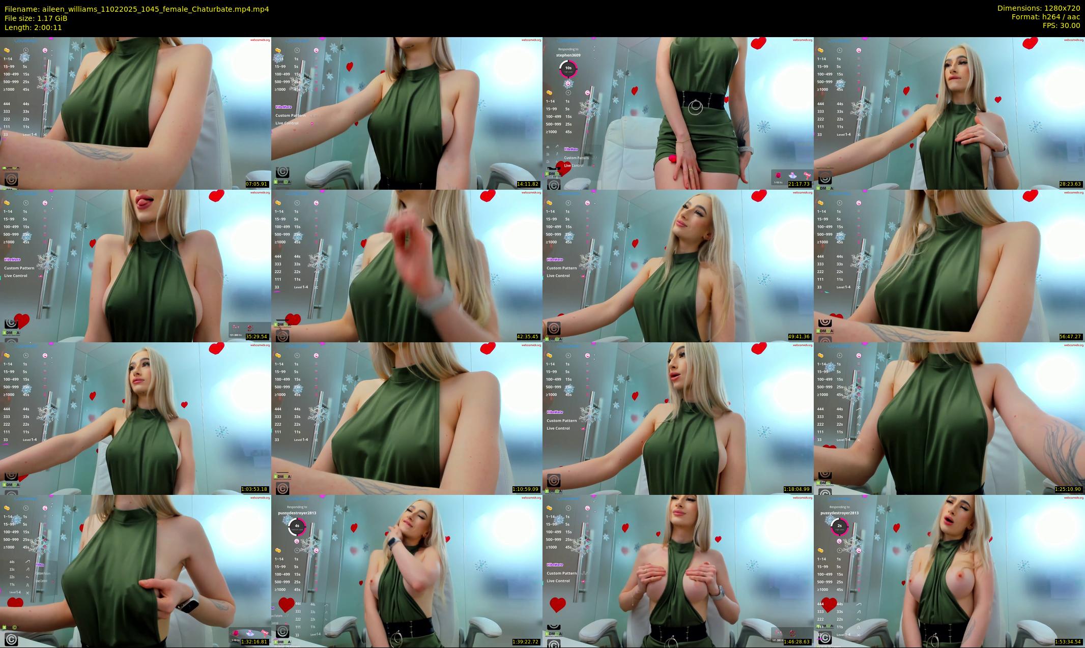 aileen_williams — 121 minute Chaturbate female cam show recording, 720p, Feb 11, 2025