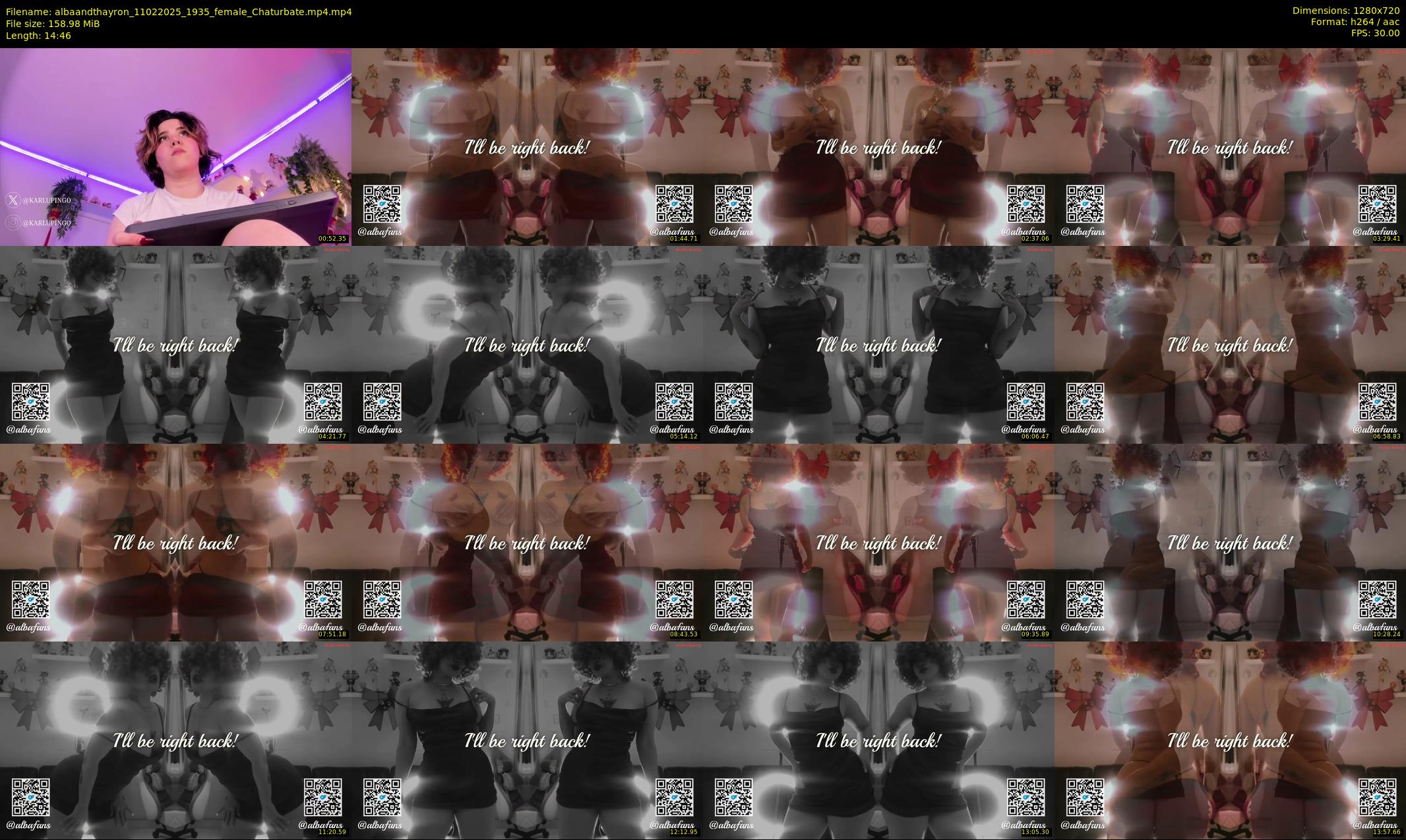 albaandthayron — 15 minute Chaturbate couple cam show recording, 720p, Feb 11, 2025