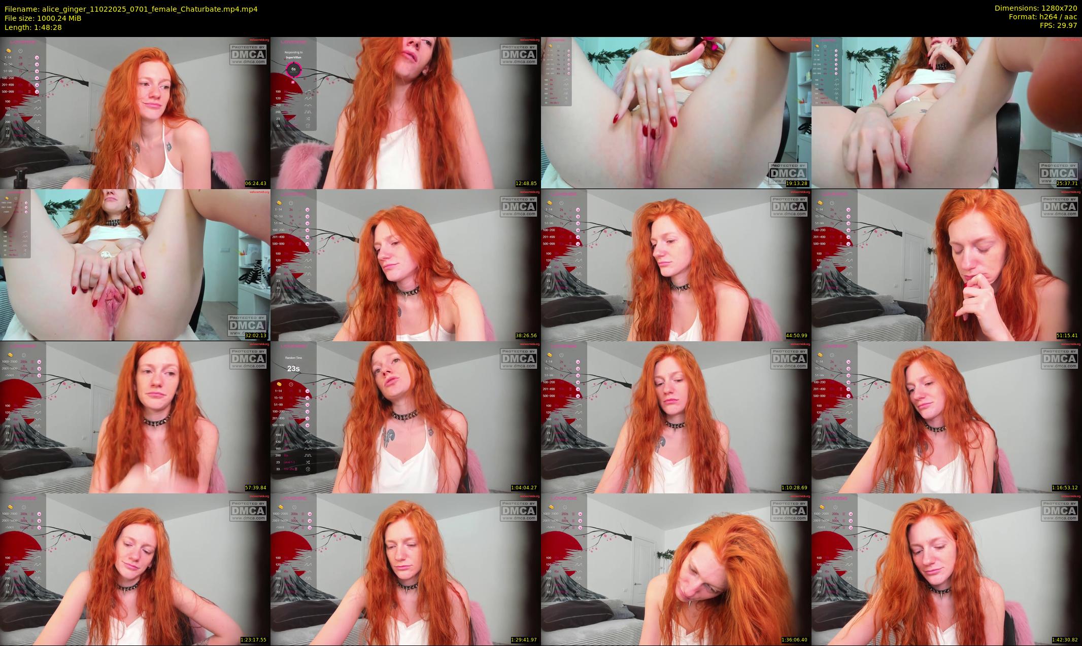 alice_ginger — 109 minute Chaturbate female cam show recording, 720p, Feb 11, 2025