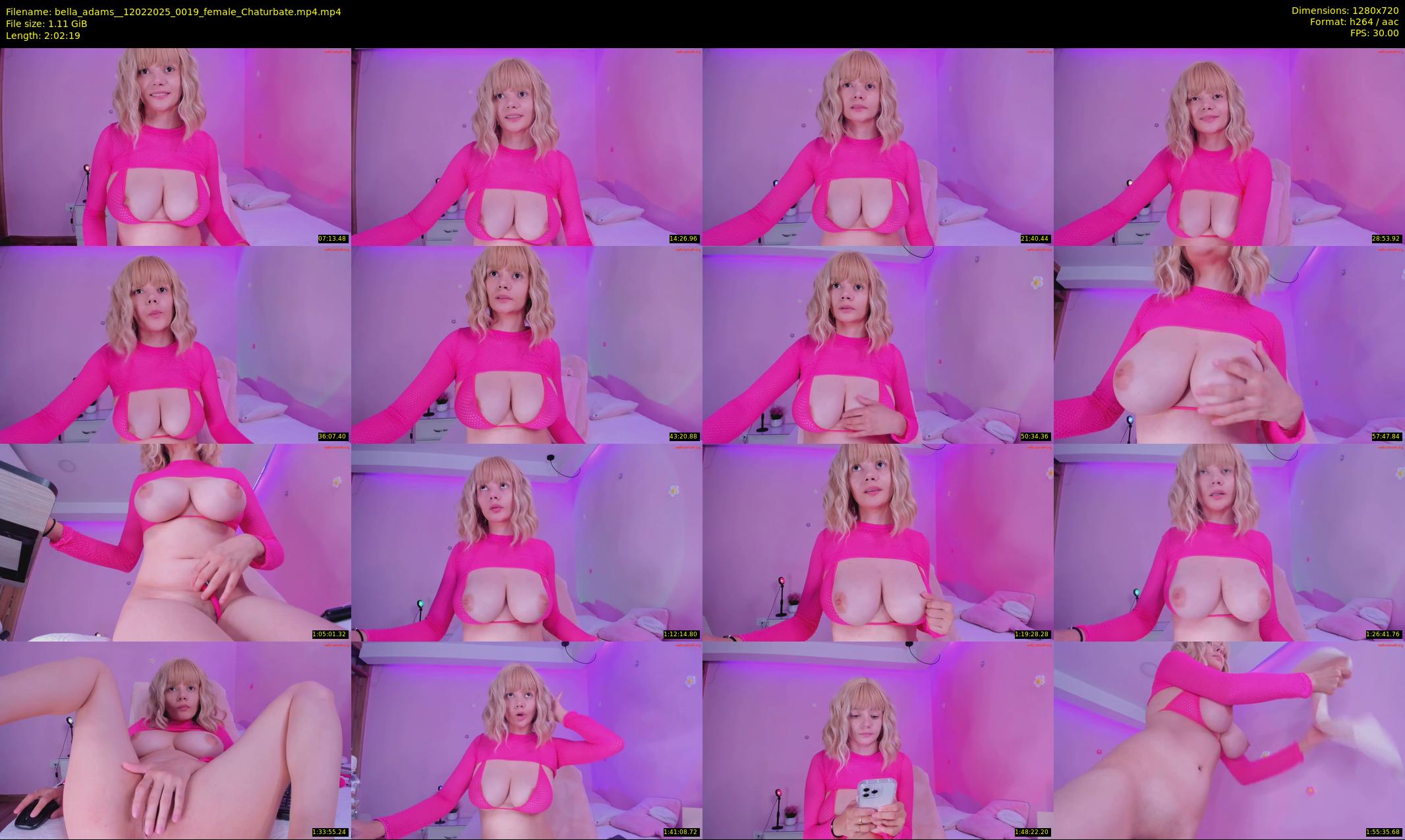 bella_adams_ — 123 minute Chaturbate female cam show recording, 720p, Feb 12, 2025