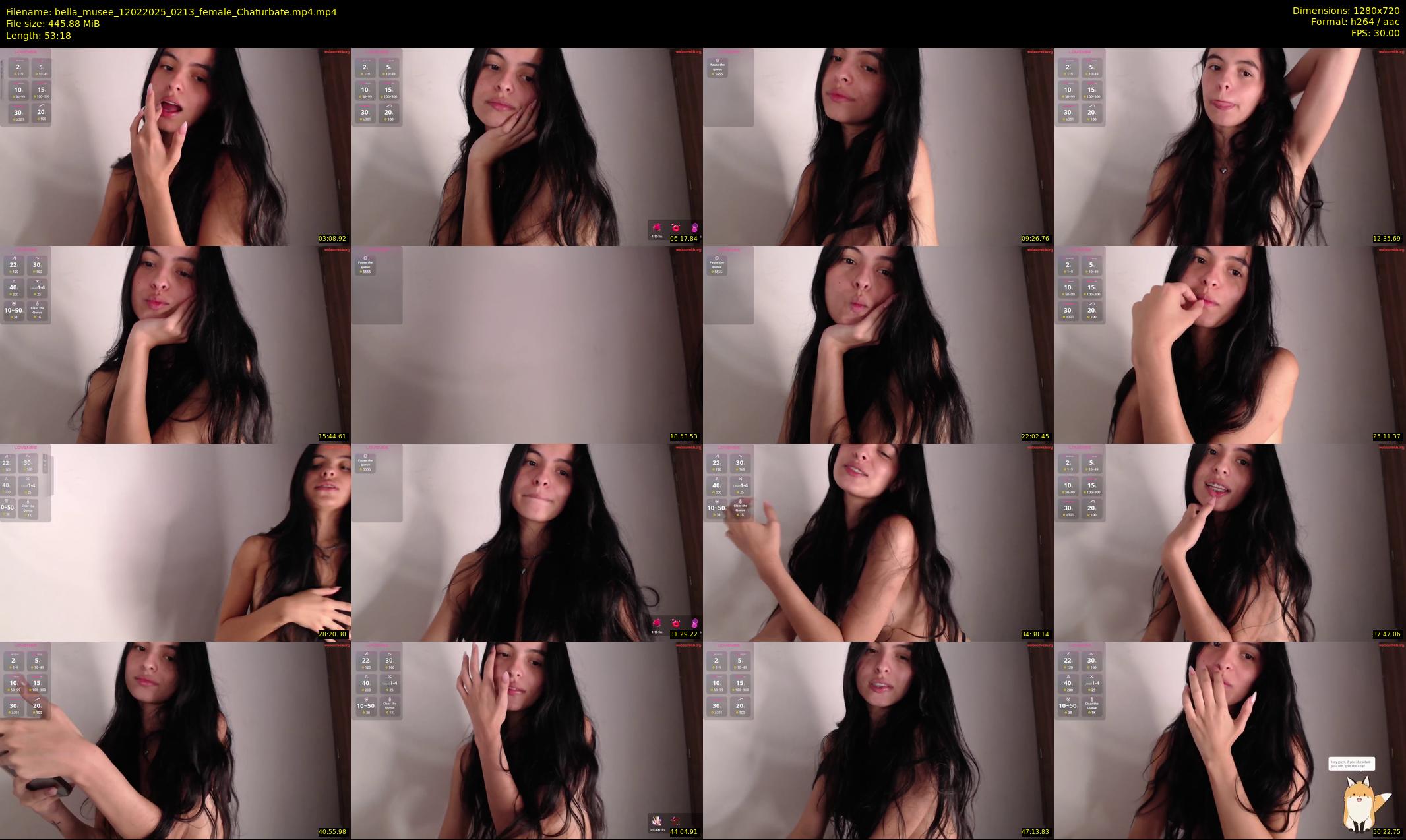 bella_musee — 54 minute Chaturbate female cam show recording, 720p, Feb 12, 2025