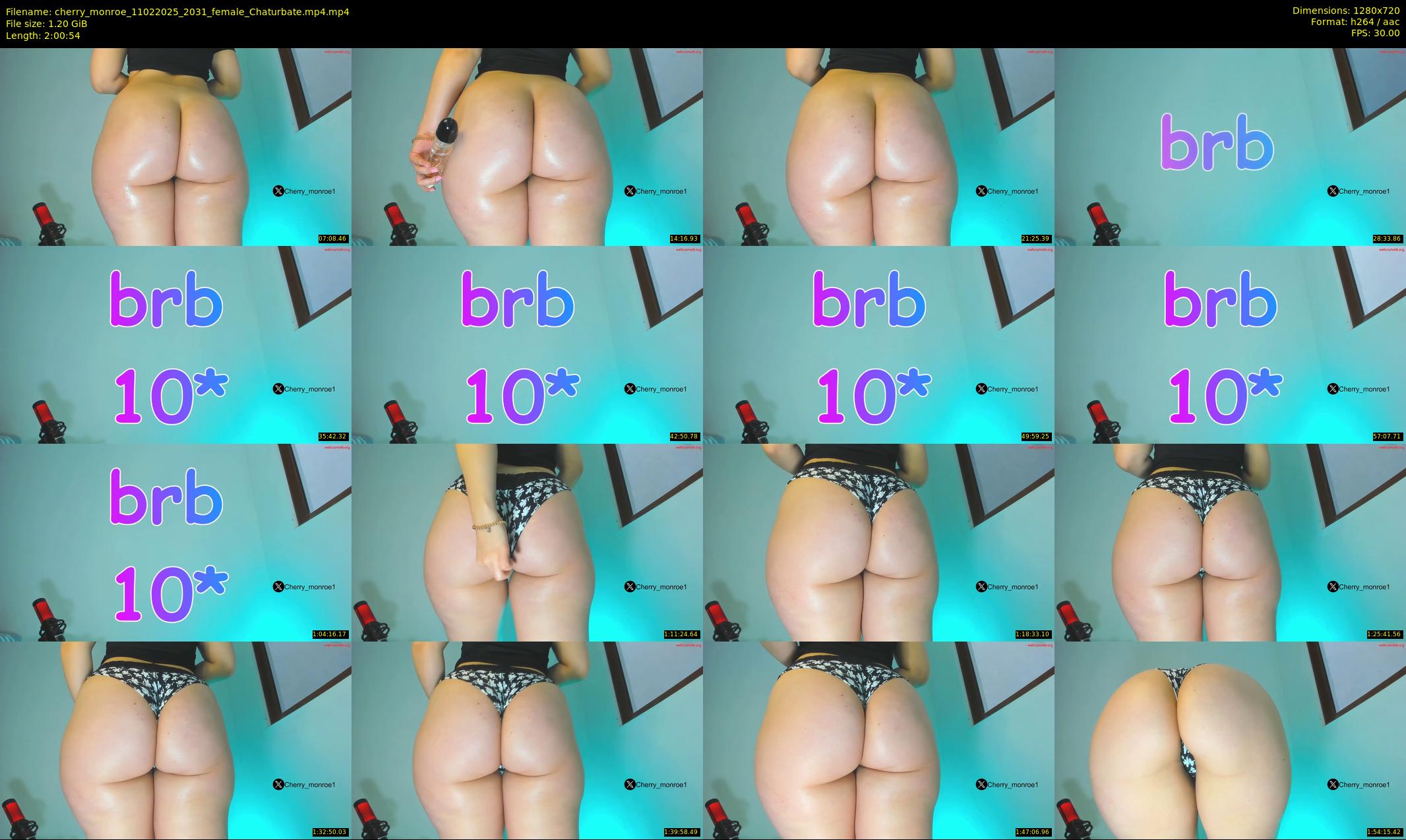 cherry_monroe — 121 minute Chaturbate female cam show recording, 720p, Feb 11, 2025