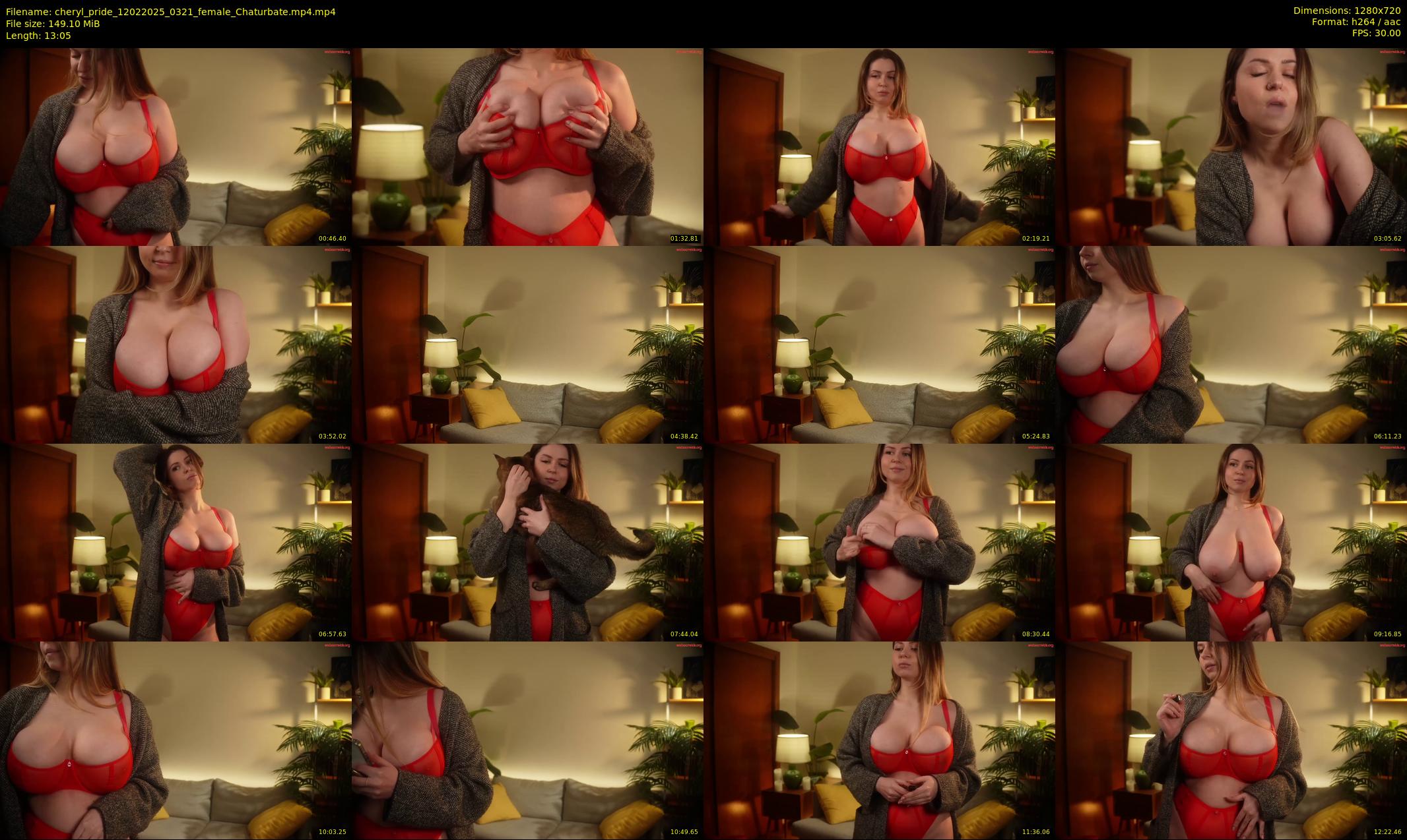 cheryl_pride — 14 minute Chaturbate female cam show recording, 720p, Feb 12, 2025