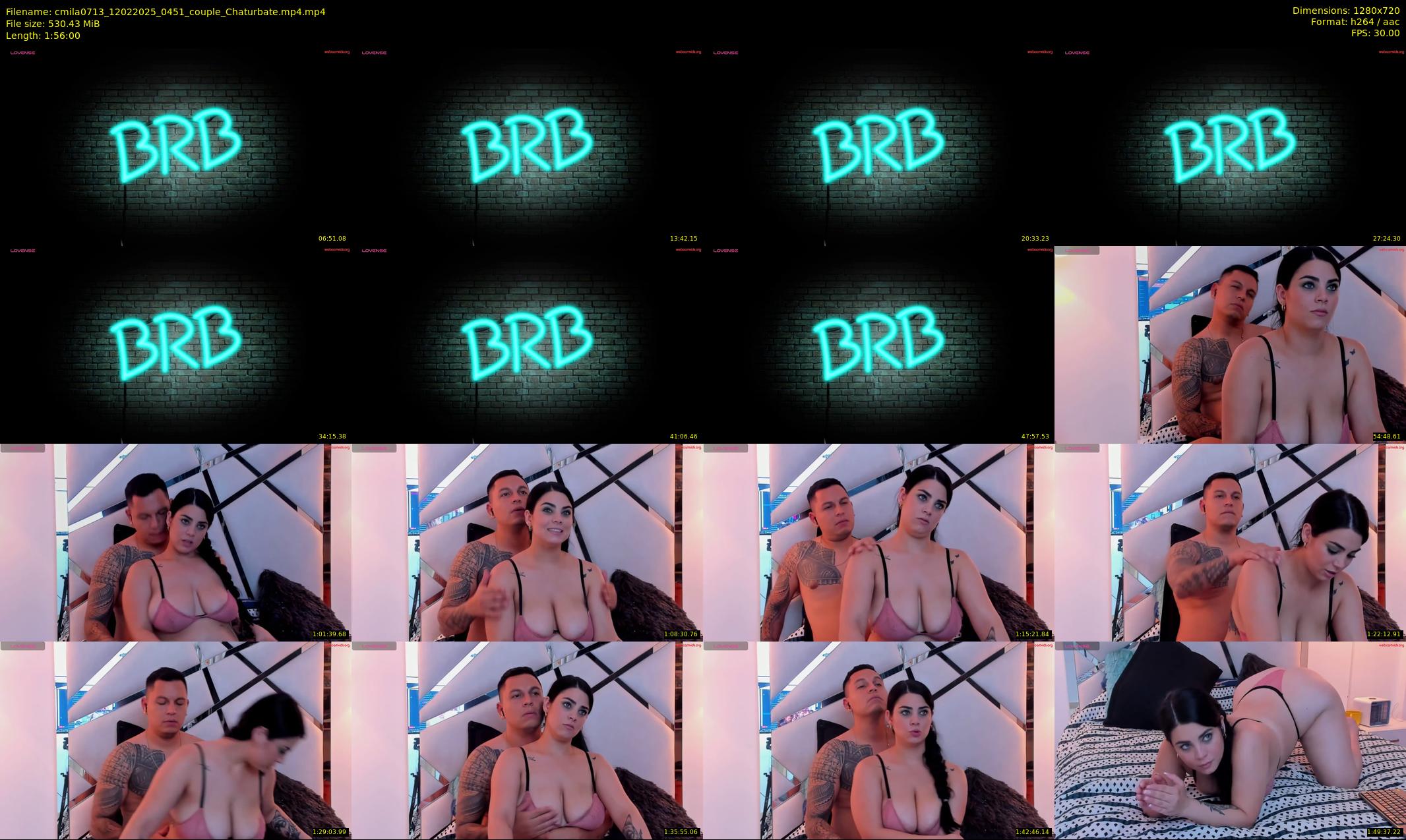cmila0713 — 116 minute Chaturbate couple cam show recording, 720p, Feb 12, 2025