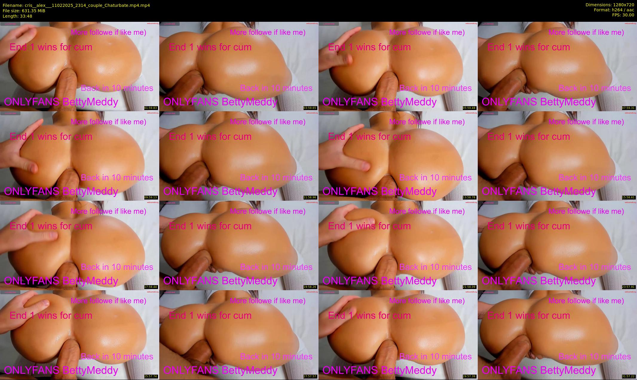 cris__alex__ — 34 minute Chaturbate couple cam show recording, 720p, Feb 11, 2025