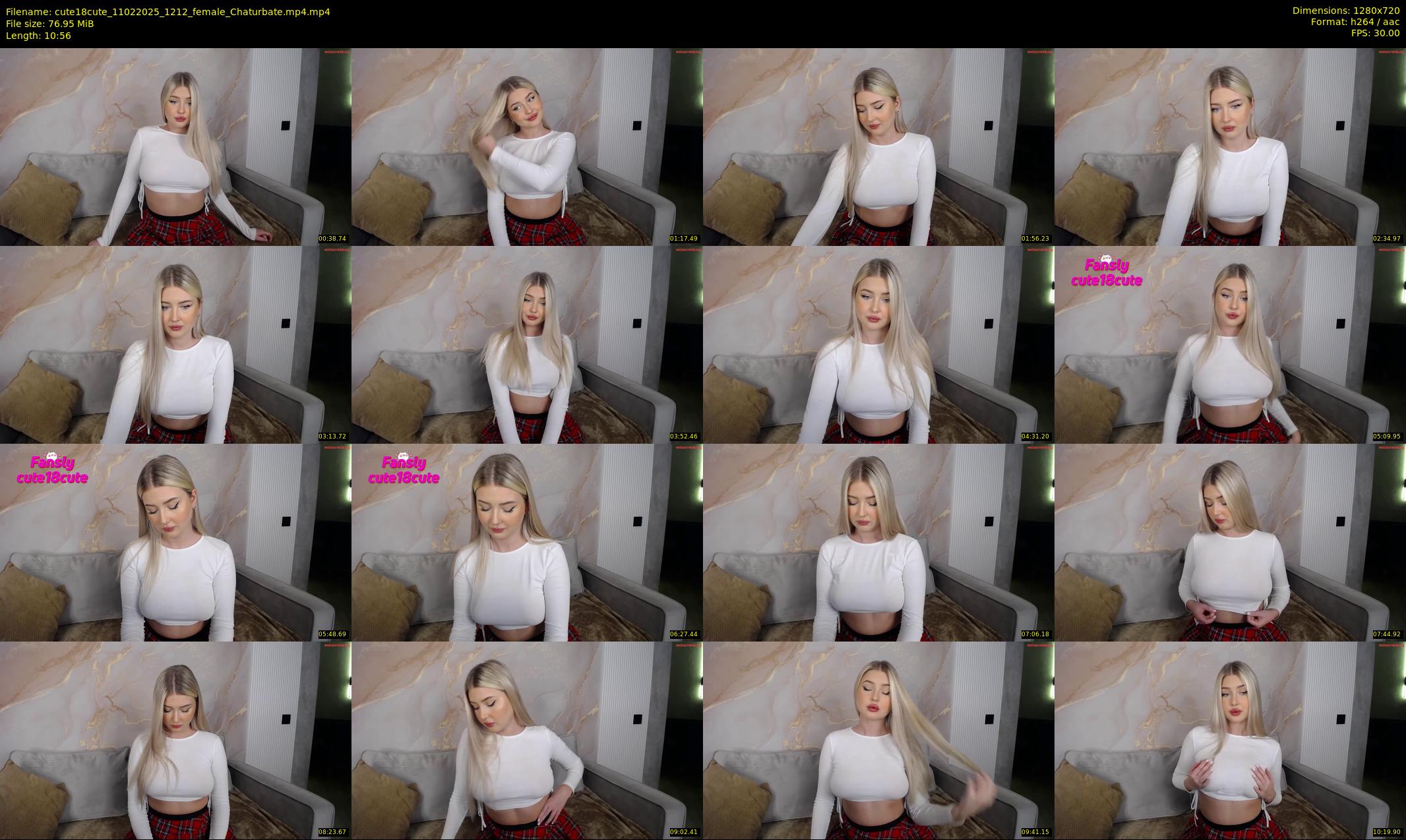 cute18cute — 11 minute Chaturbate female cam show recording, 720p, Feb 11, 2025