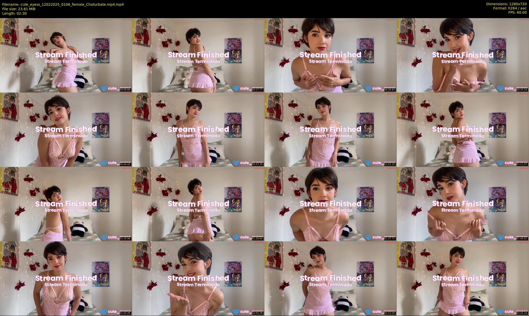 cute_eyess — 3 minute Chaturbate female cam show recording, 720p, Feb 12, 2025
