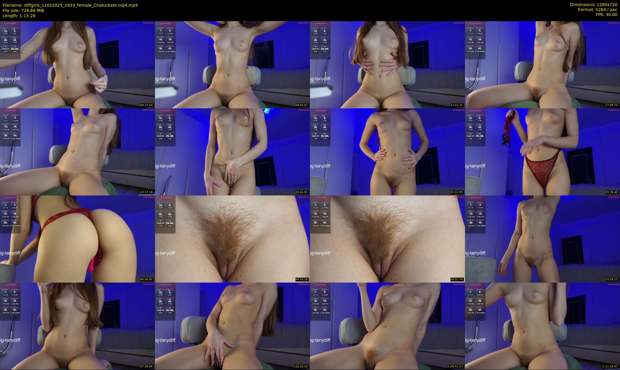 diffgirls — 76 minute Chaturbate female cam show recording, 720p, Feb 11, 2025