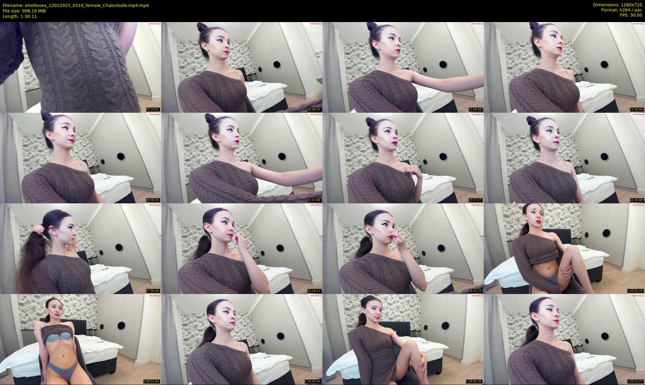 ehotlovea — 91 minute Chaturbate female cam show recording, 720p, Feb 12, 2025