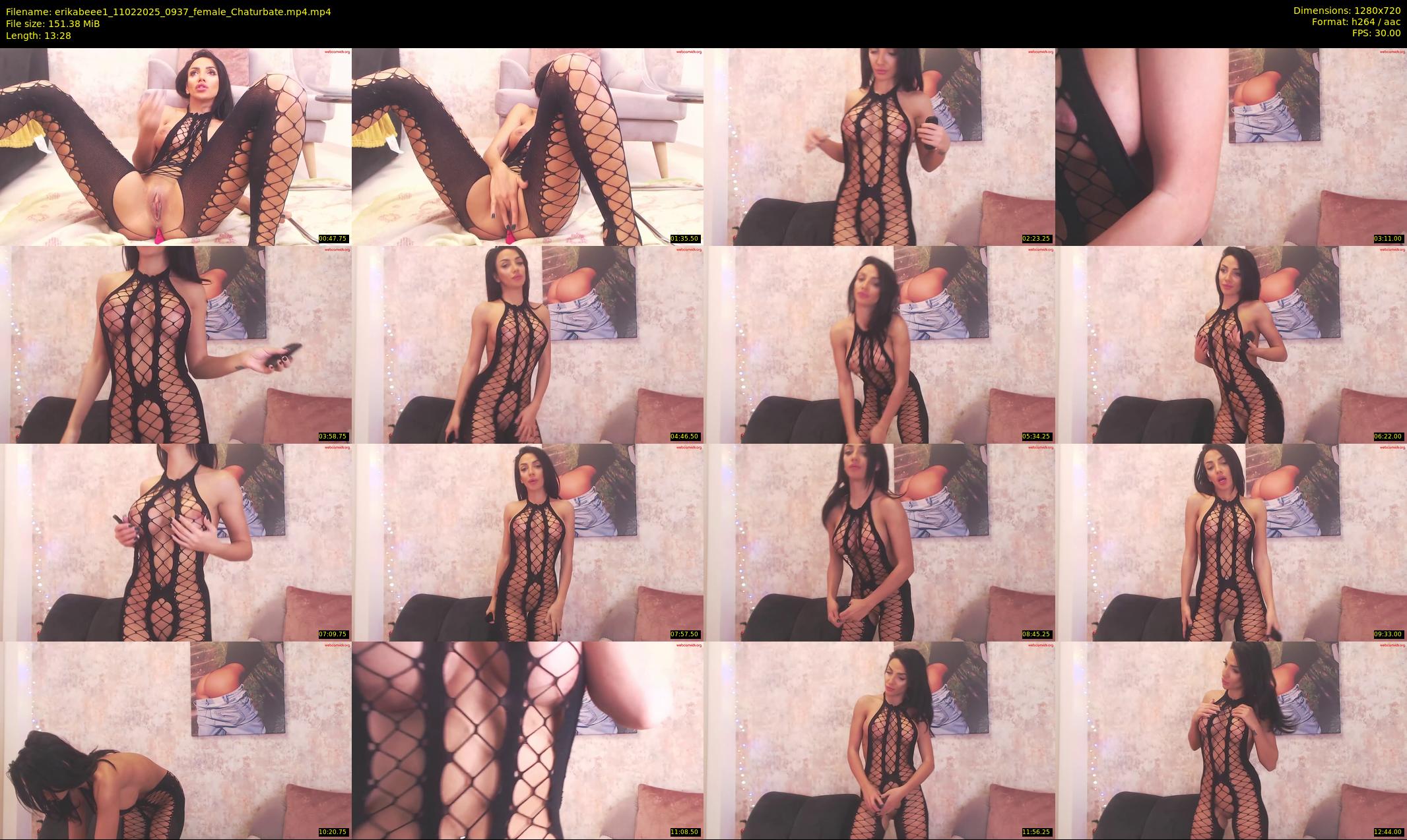 erikabeee1 — 14 minute Chaturbate female cam show recording, 720p, Feb 11, 2025