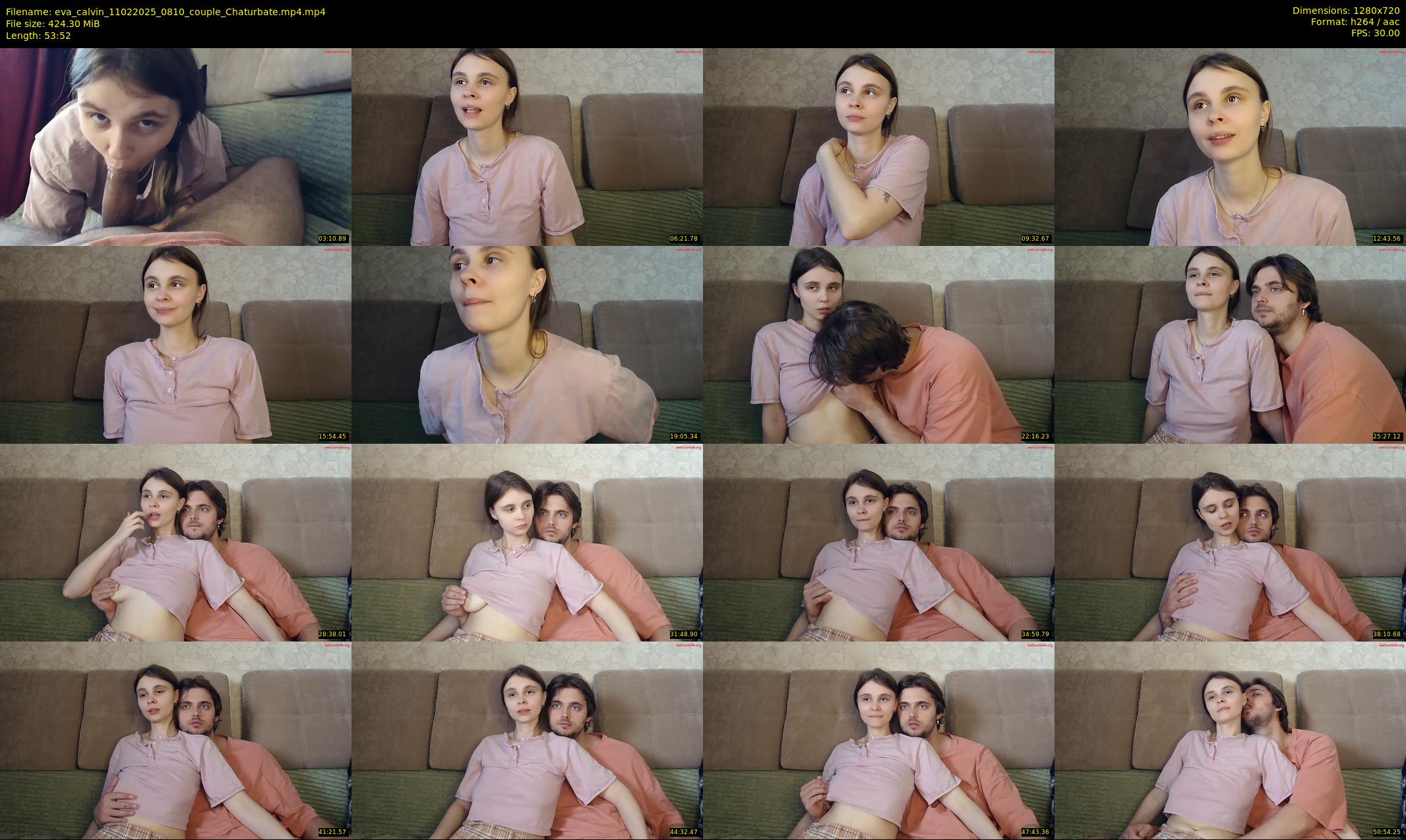 eva_calvin — 54 minute Chaturbate couple cam show recording, 720p, Feb 11, 2025