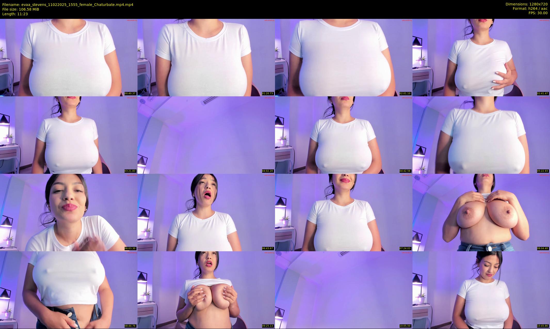 evaa_stevens — 12 minute Chaturbate female cam show recording, 720p, Feb 11, 2025