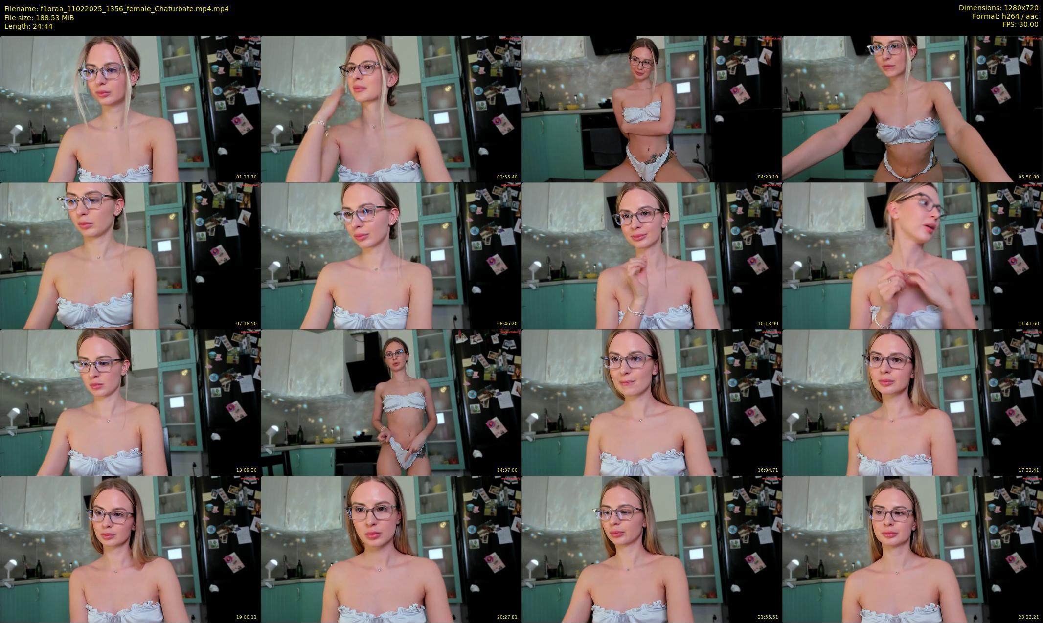 f1oraa — 25 minute Chaturbate female cam show recording, 720p, Feb 11, 2025