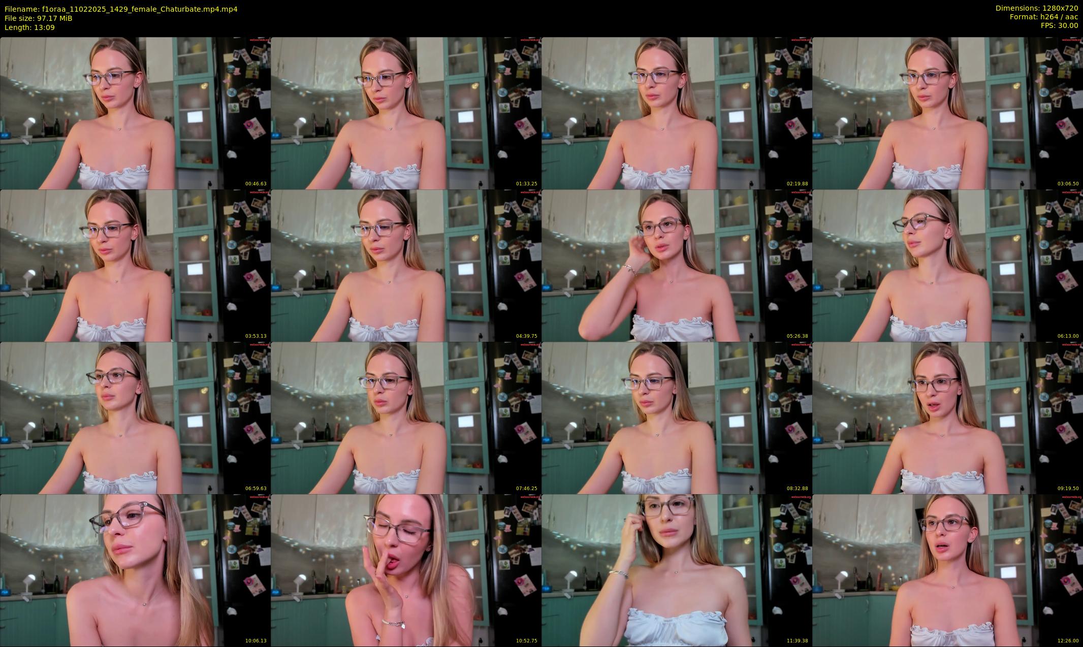 f1oraa — 14 minute Chaturbate female cam show recording, 720p, Feb 11, 2025