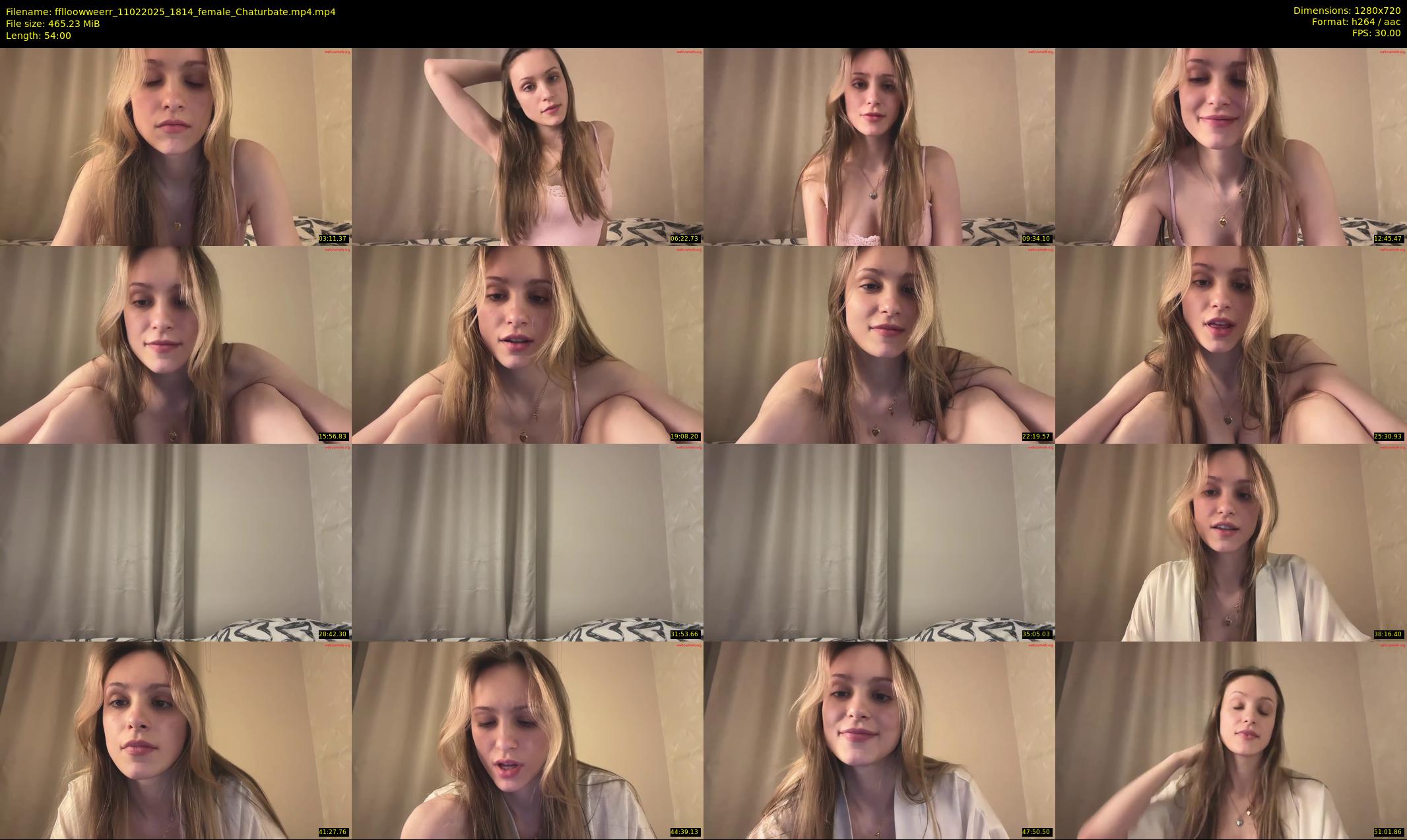 fflloowweerr — 54 minute Chaturbate couple cam show recording, 720p, Feb 11, 2025