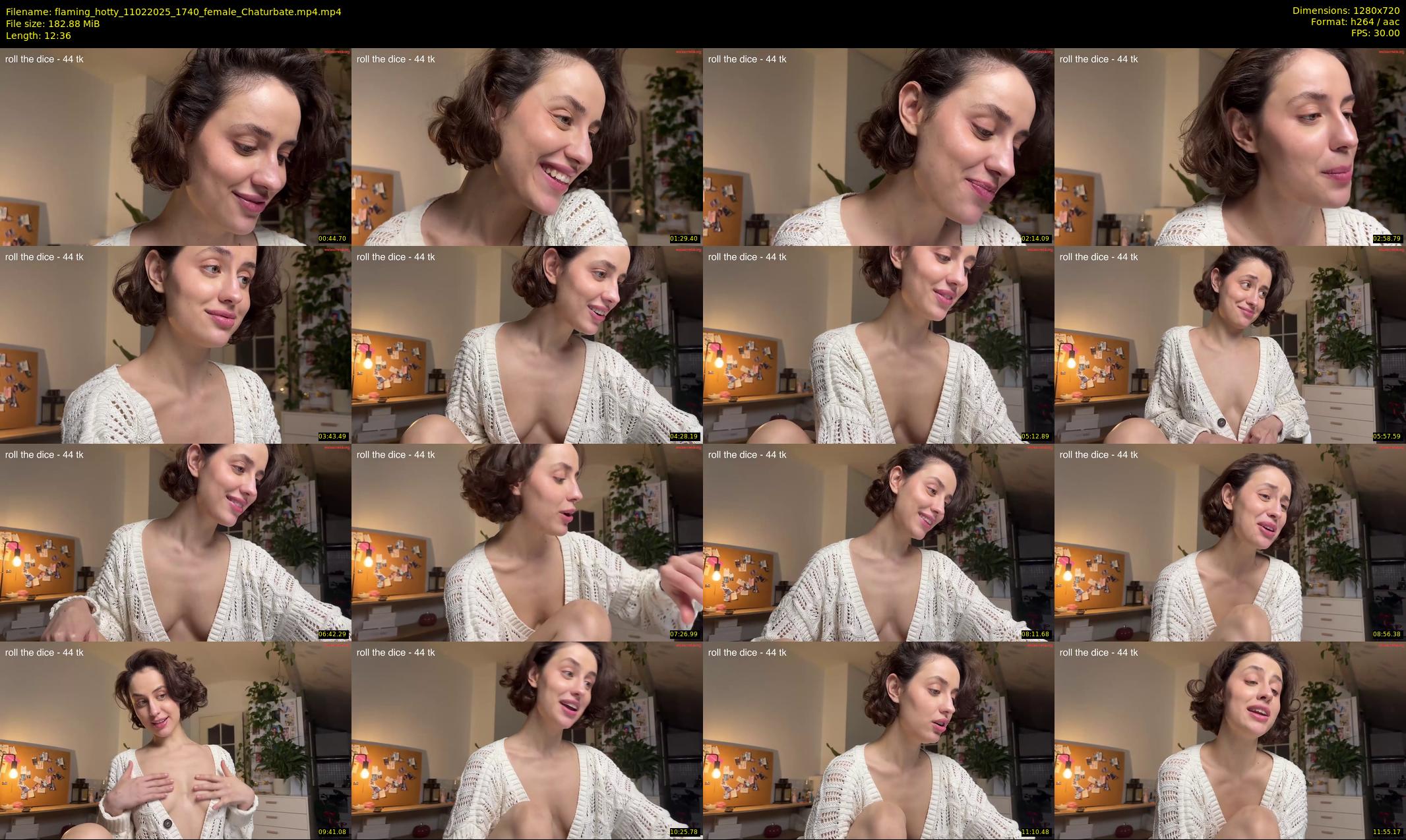 flaming_hotty — 13 minute Chaturbate female cam show recording, 720p, Feb 11, 2025