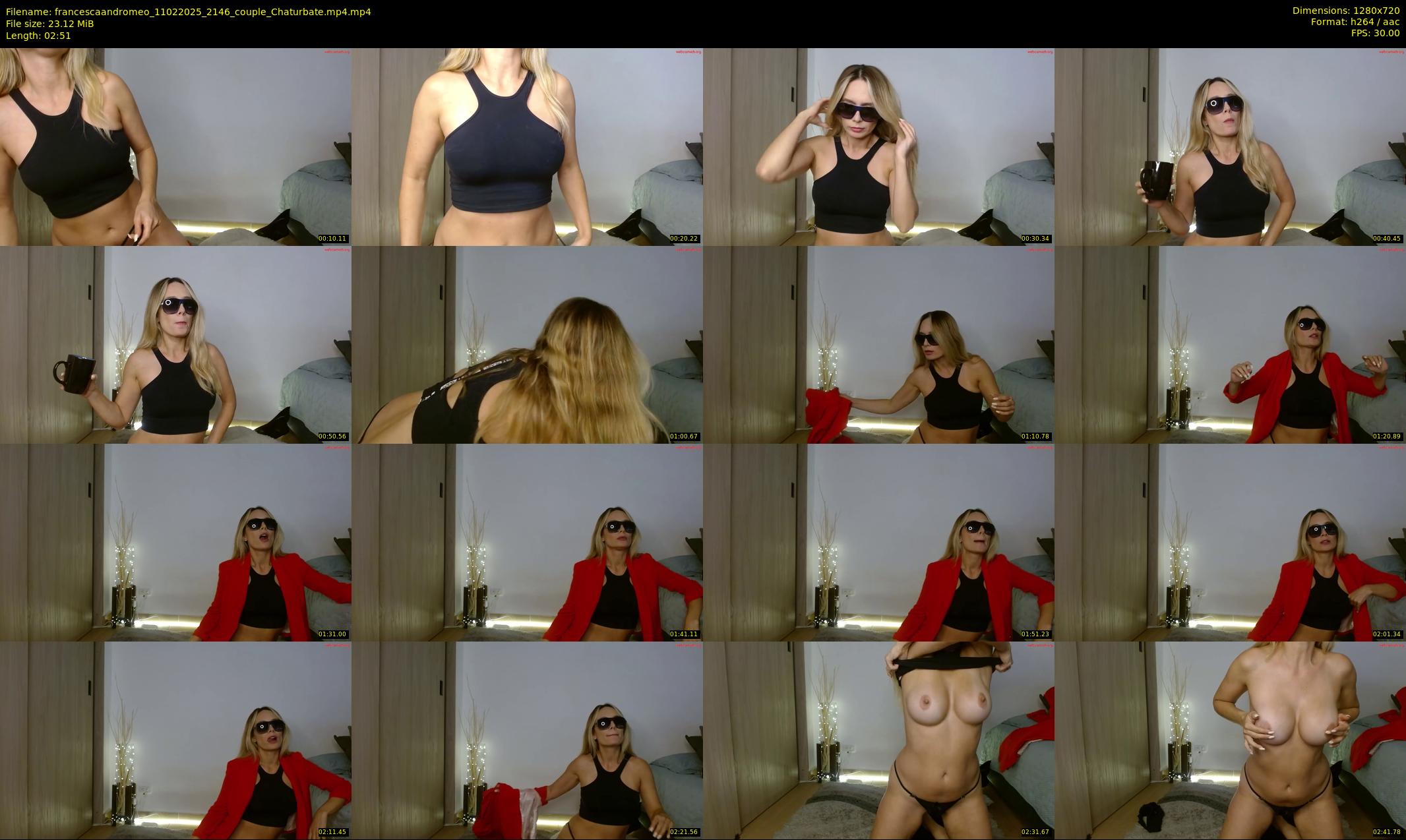 francescaandromeo — 3 minute Chaturbate couple cam show recording, 720p, Feb 11, 2025