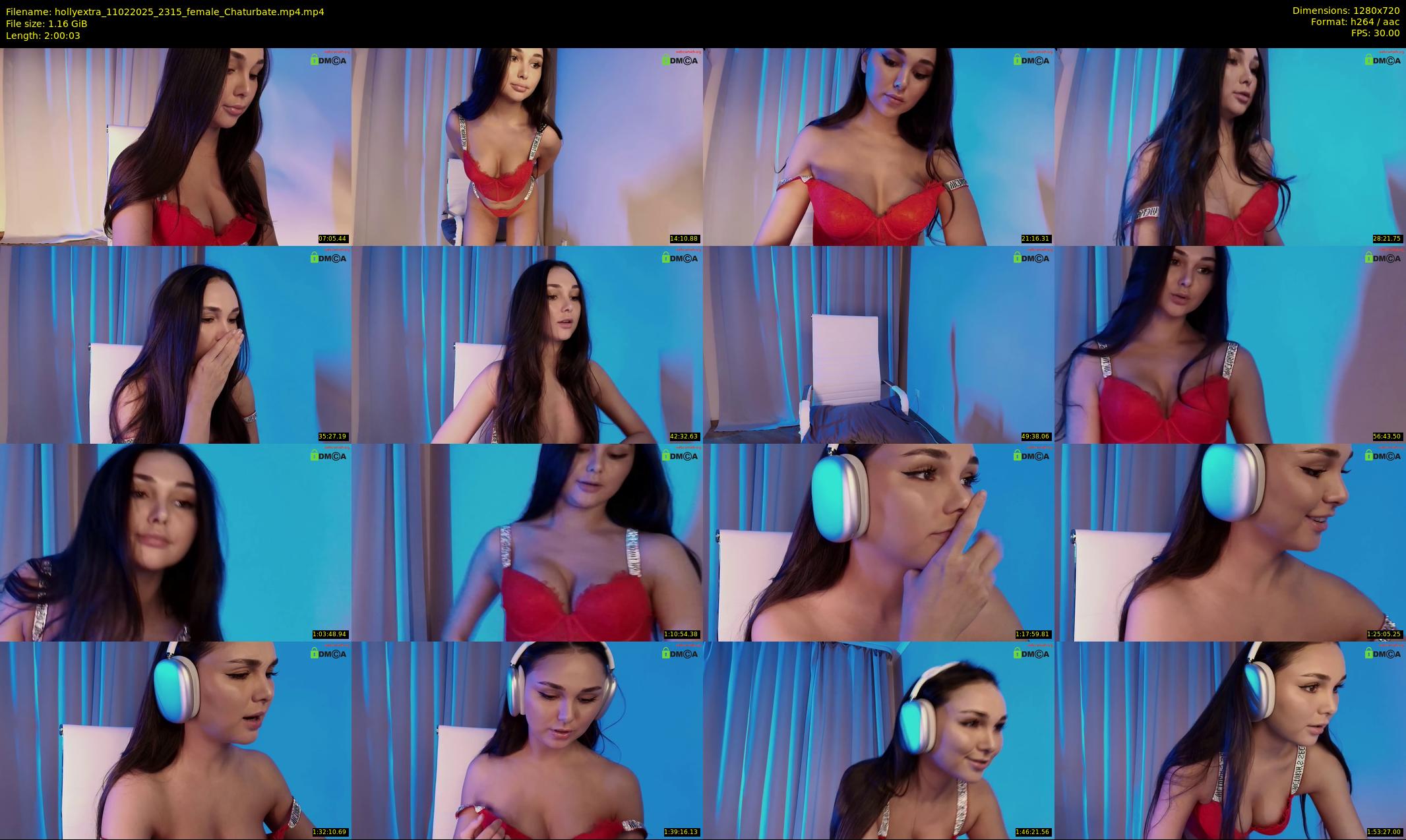 hollyextra — 121 minute Chaturbate female cam show recording, 720p, Feb 11, 2025