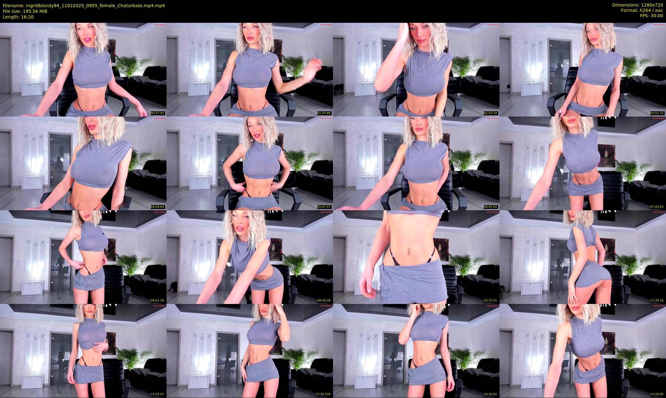 ingridblondy94 — 17 minute Chaturbate female cam show recording, 720p, Feb 11, 2025