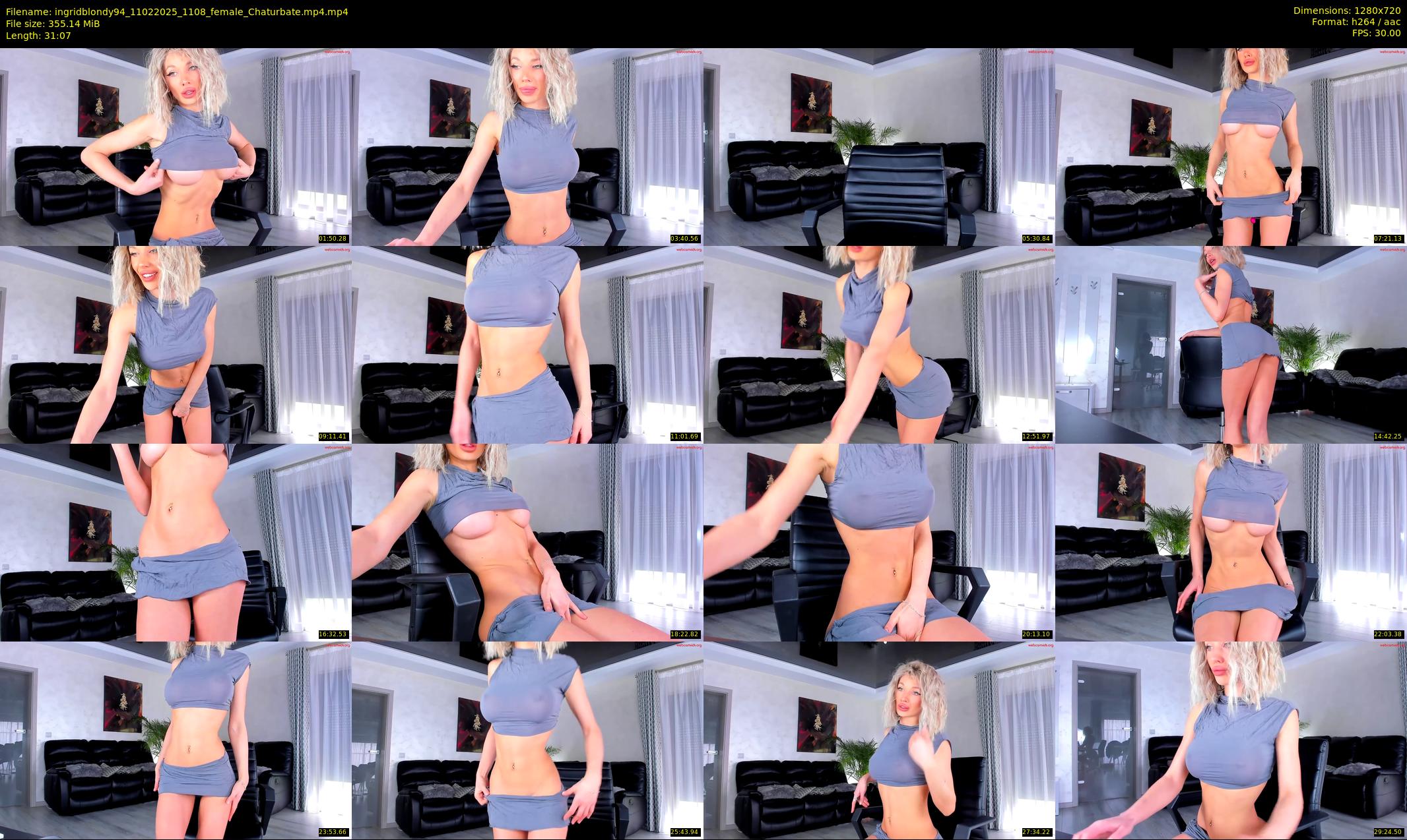 ingridblondy94 — 32 minute Chaturbate female cam show recording, 720p, Feb 11, 2025