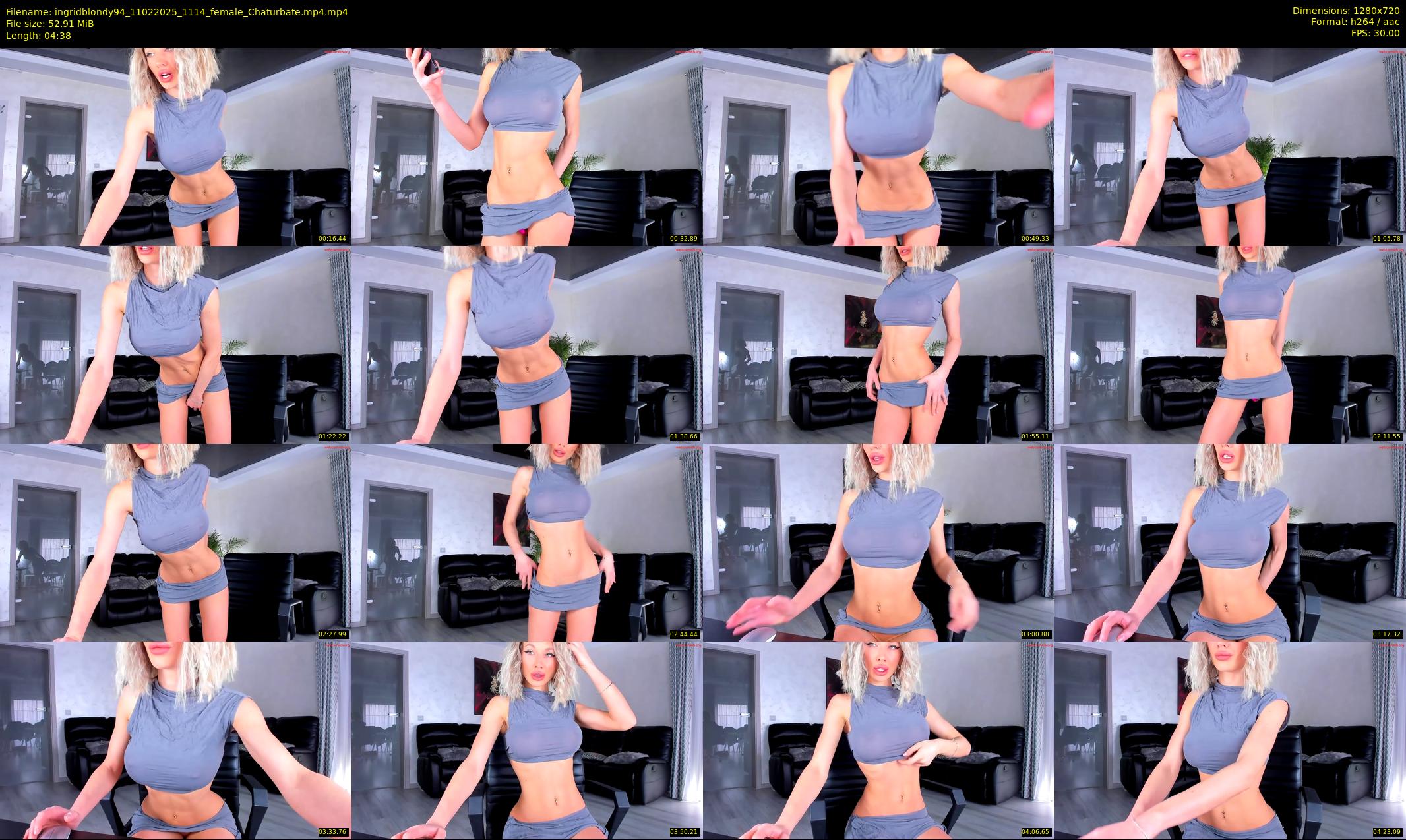 ingridblondy94 — 5 minute Chaturbate female cam show recording, 720p, Feb 11, 2025