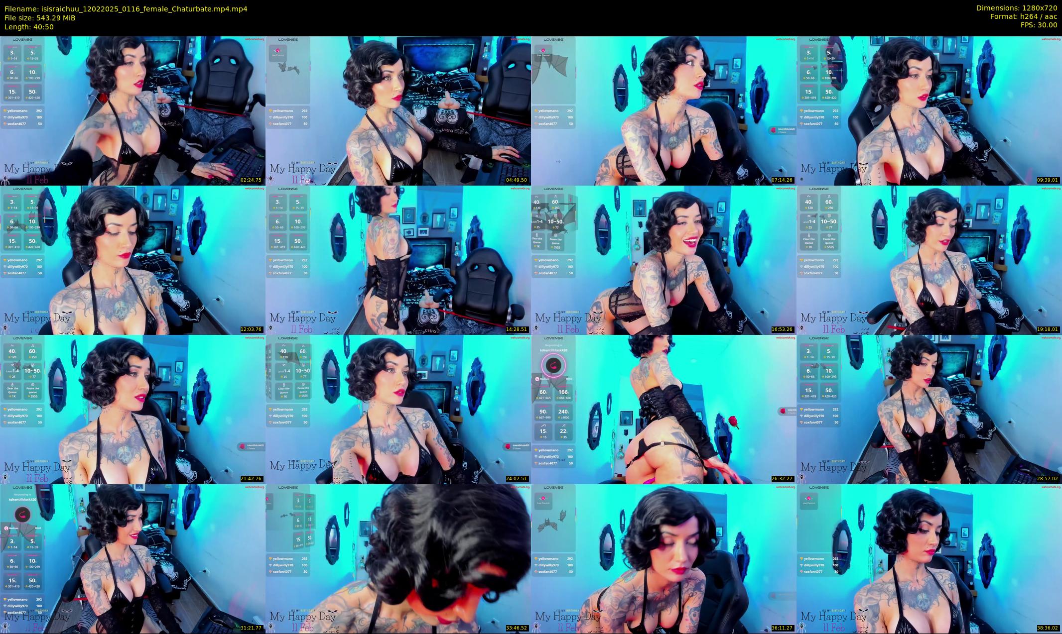 isisraichuu — 41 minute Chaturbate female cam show recording, 720p, Feb 12, 2025