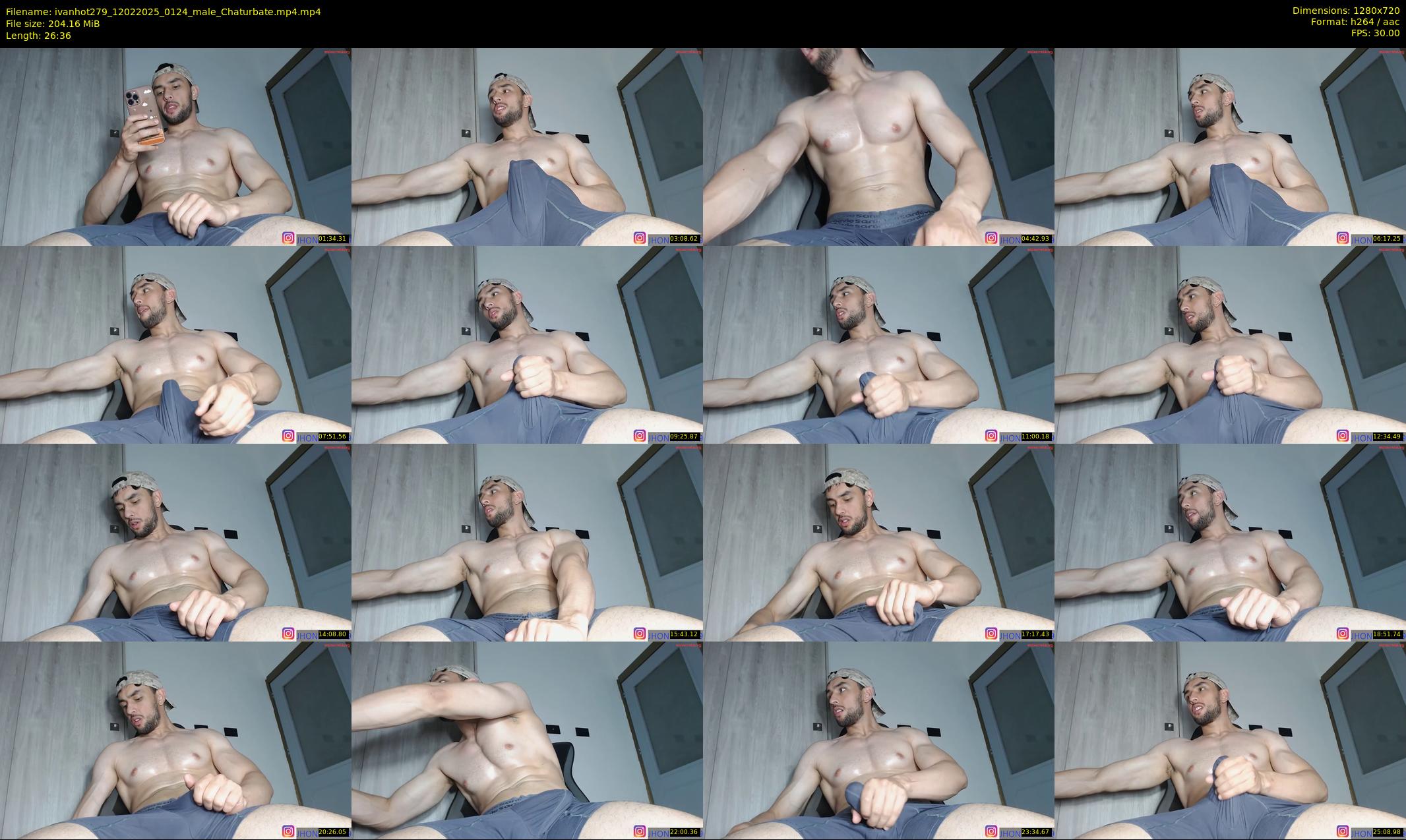 ivanhot279 — 27 minute Chaturbate male cam show recording, 720p, Feb 12, 2025