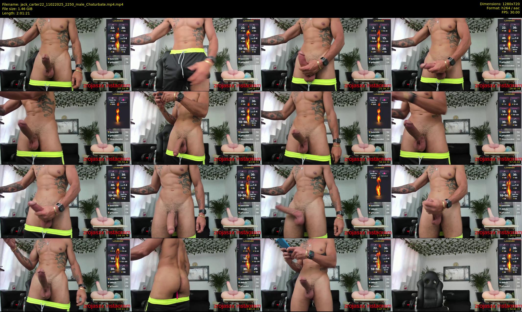jack_carter22 — 122 minute Chaturbate male cam show recording, 720p, Feb 11, 2025