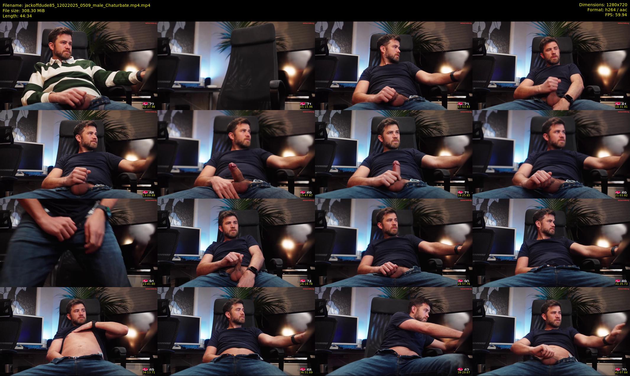 jackoffdude85 — 45 minute Chaturbate male cam show recording, 720p, Feb 12, 2025