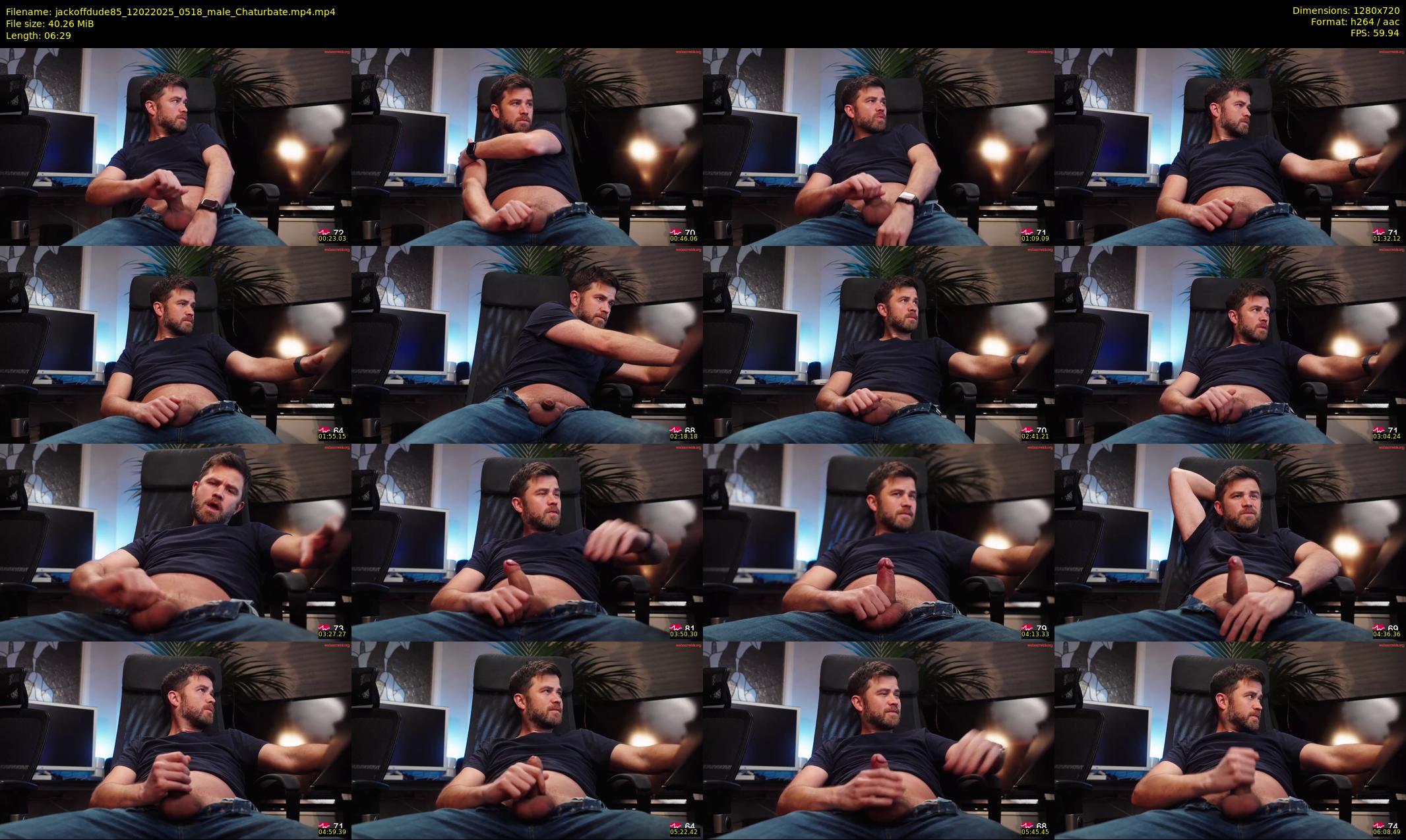 jackoffdude85 — 7 minute Chaturbate male cam show recording, 720p, Feb 12, 2025