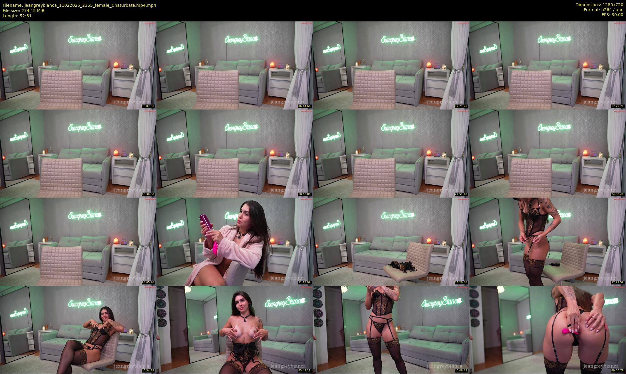 jeangreybianca — 53 minute Chaturbate female cam show recording, 720p, Feb 11, 2025