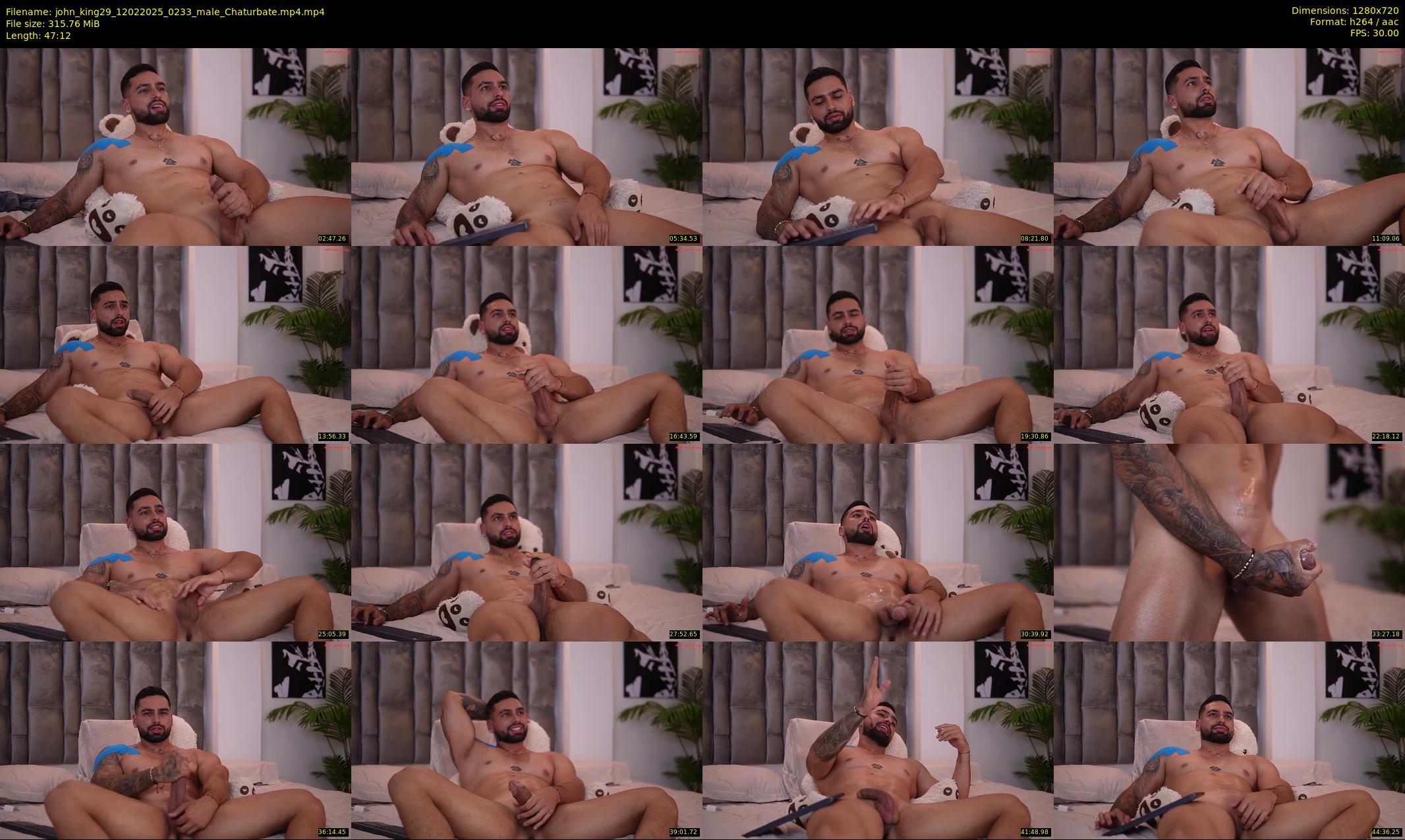 john_king29 — 48 minute Chaturbate male cam show recording, 720p, Feb 12, 2025