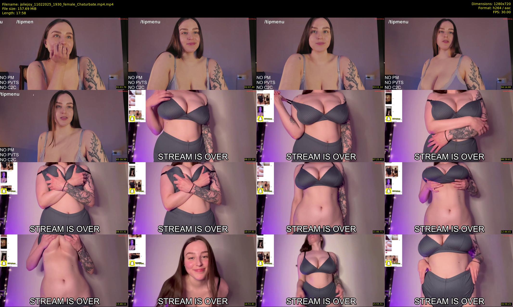 joliejoy — 18 minute Chaturbate female cam show recording, 720p, Feb 11, 2025