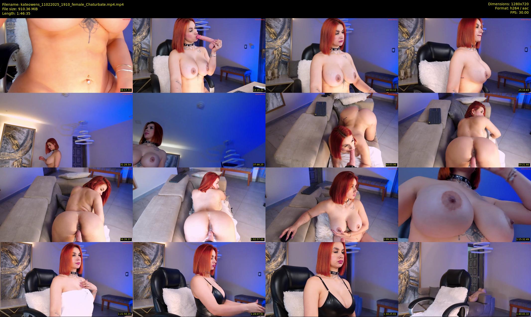 kateowens — 107 minute Chaturbate female cam show recording, 720p, Feb 11, 2025