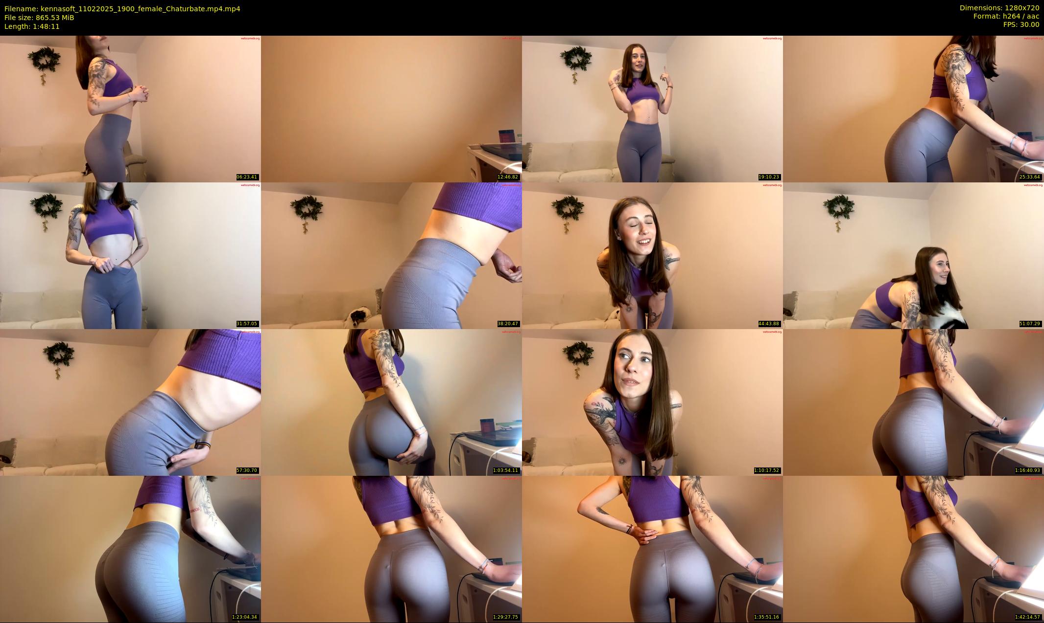 kennasoft — 109 minute Chaturbate female cam show recording, 720p, Feb 11, 2025