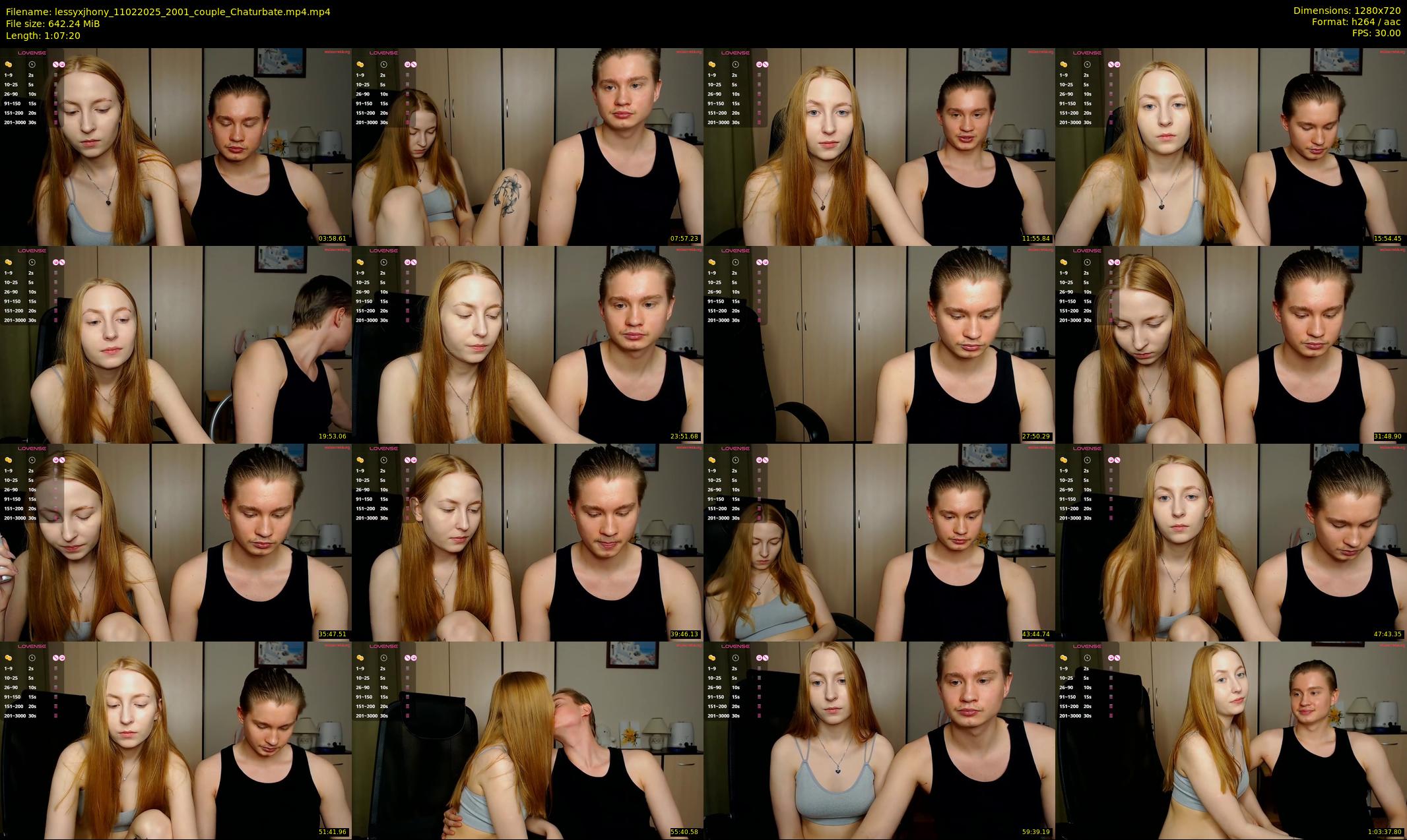 lessyxjhony — 68 minute Chaturbate couple cam show recording, 720p, Feb 11, 2025