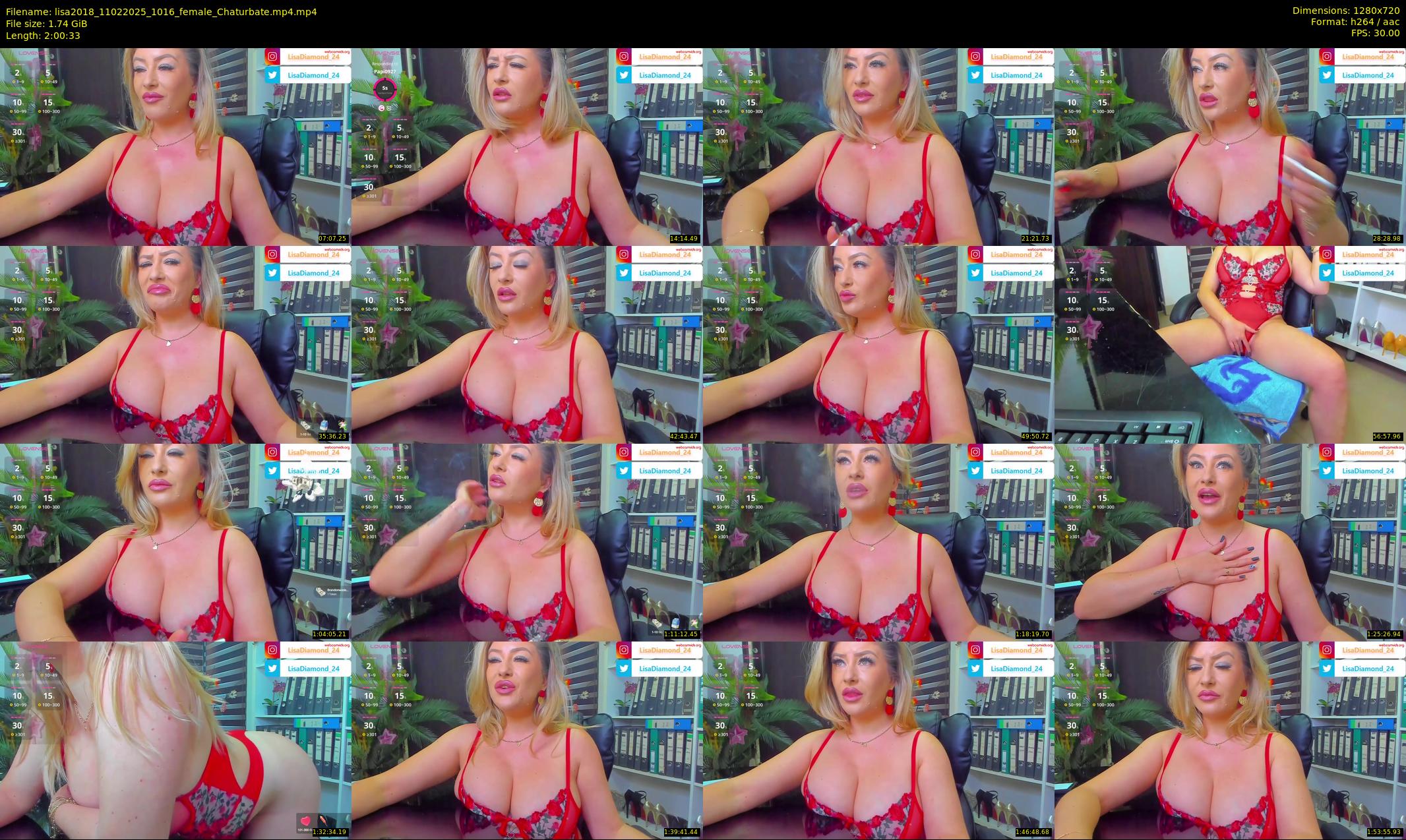 lisa2018 — 121 minute Chaturbate female cam show recording, 720p, Feb 11, 2025