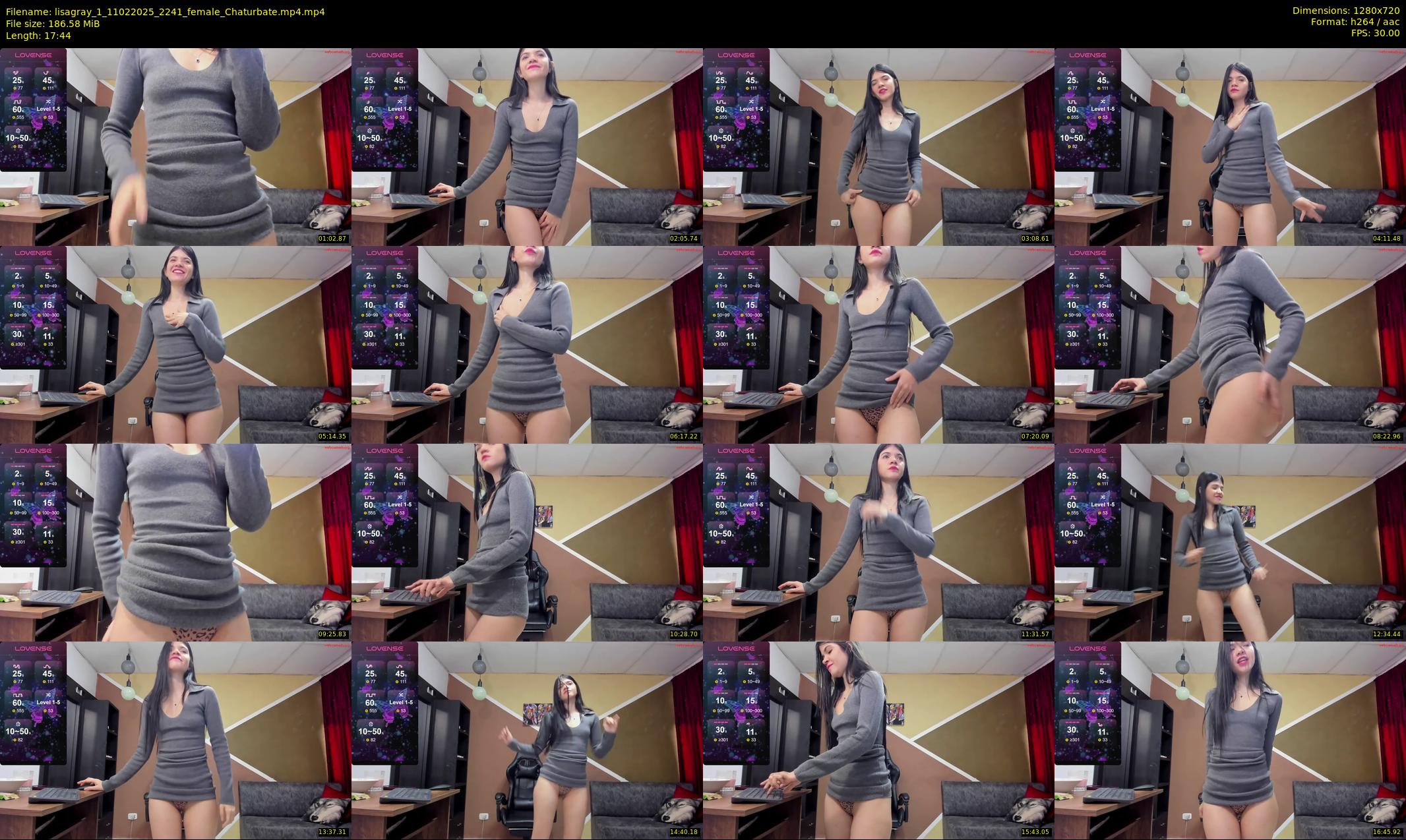 lisagray_1 — 18 minute Chaturbate female cam show recording, 720p, Feb 11, 2025