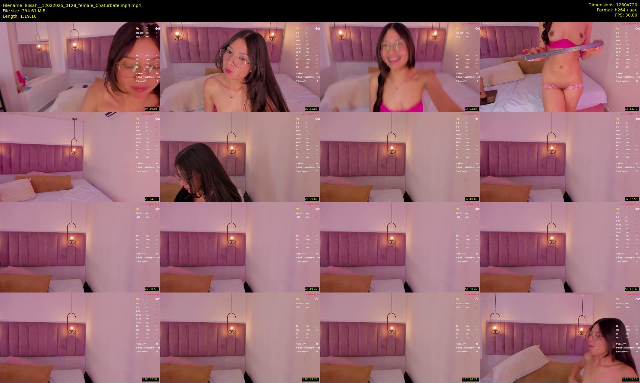 luisah_ — 80 minute Chaturbate female cam show recording, 720p, Feb 12, 2025