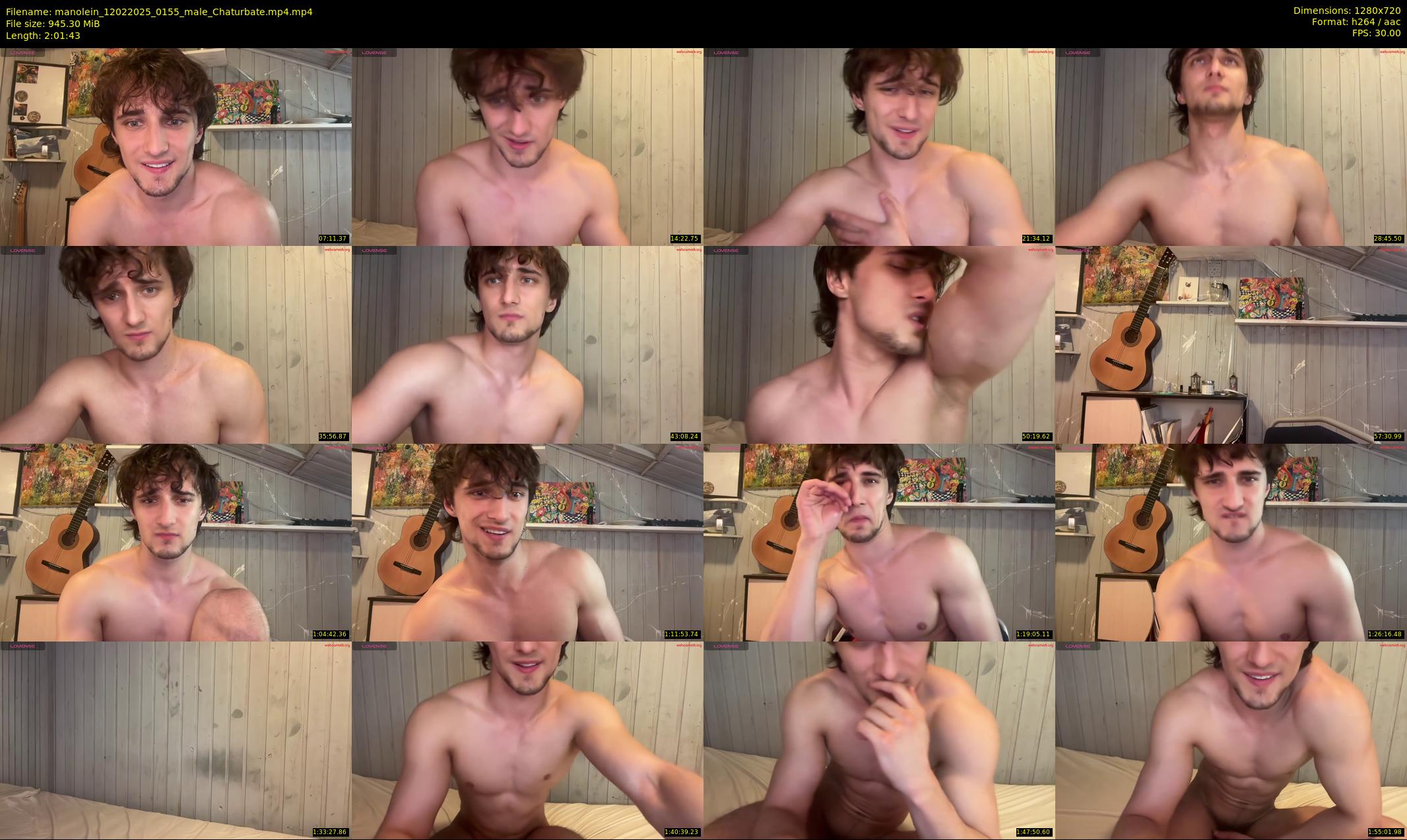 manolein — 122 minute Chaturbate male cam show recording, 720p, Feb 12, 2025