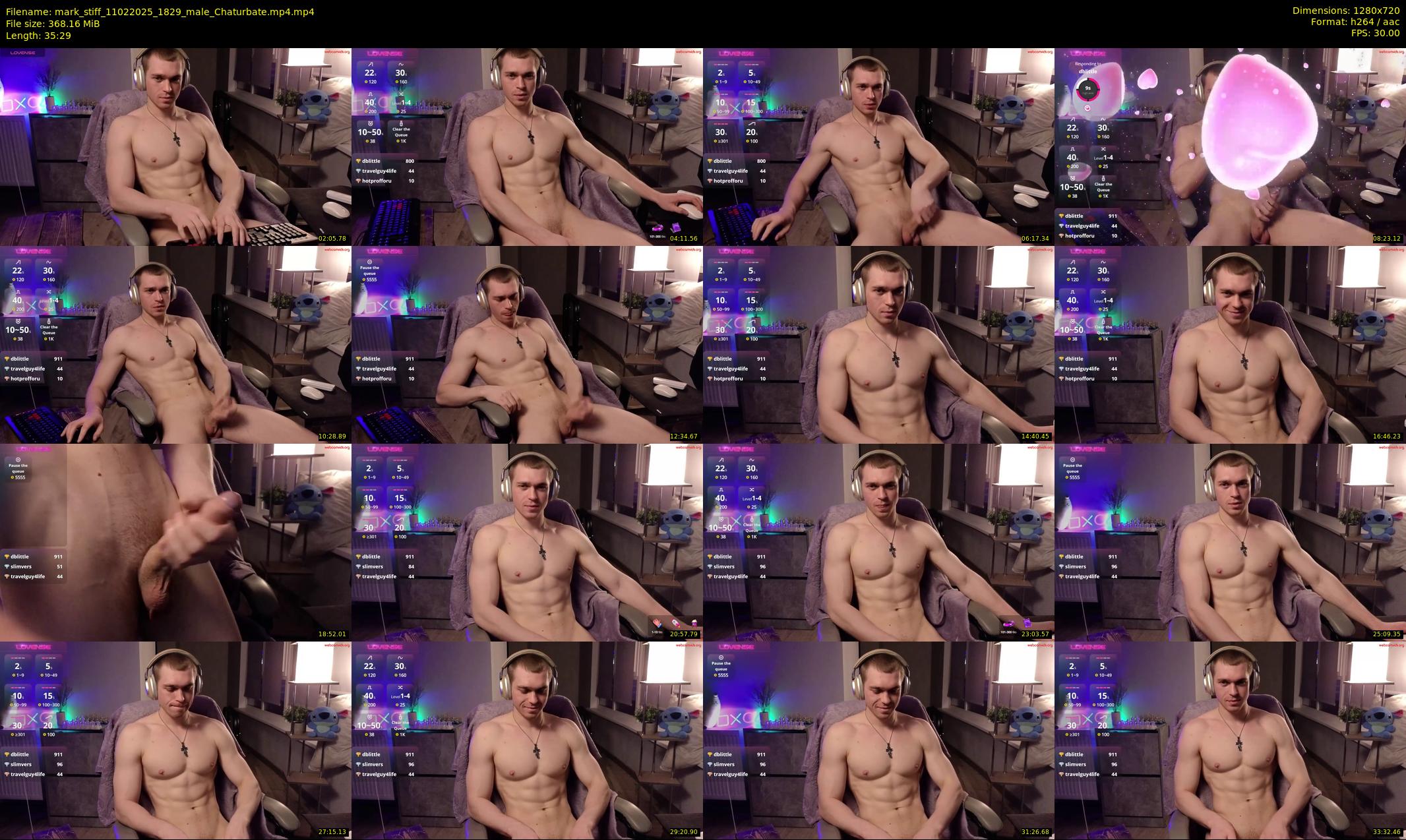 mark_stiff — 36 minute Chaturbate male cam show recording, 720p, Feb 11, 2025